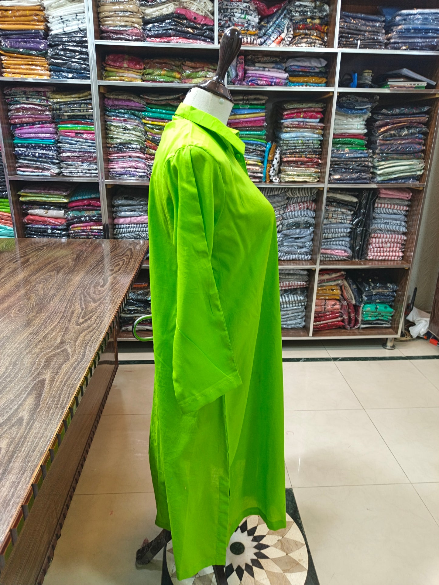 Solid pure lawn long co ord set 2 pc pgren