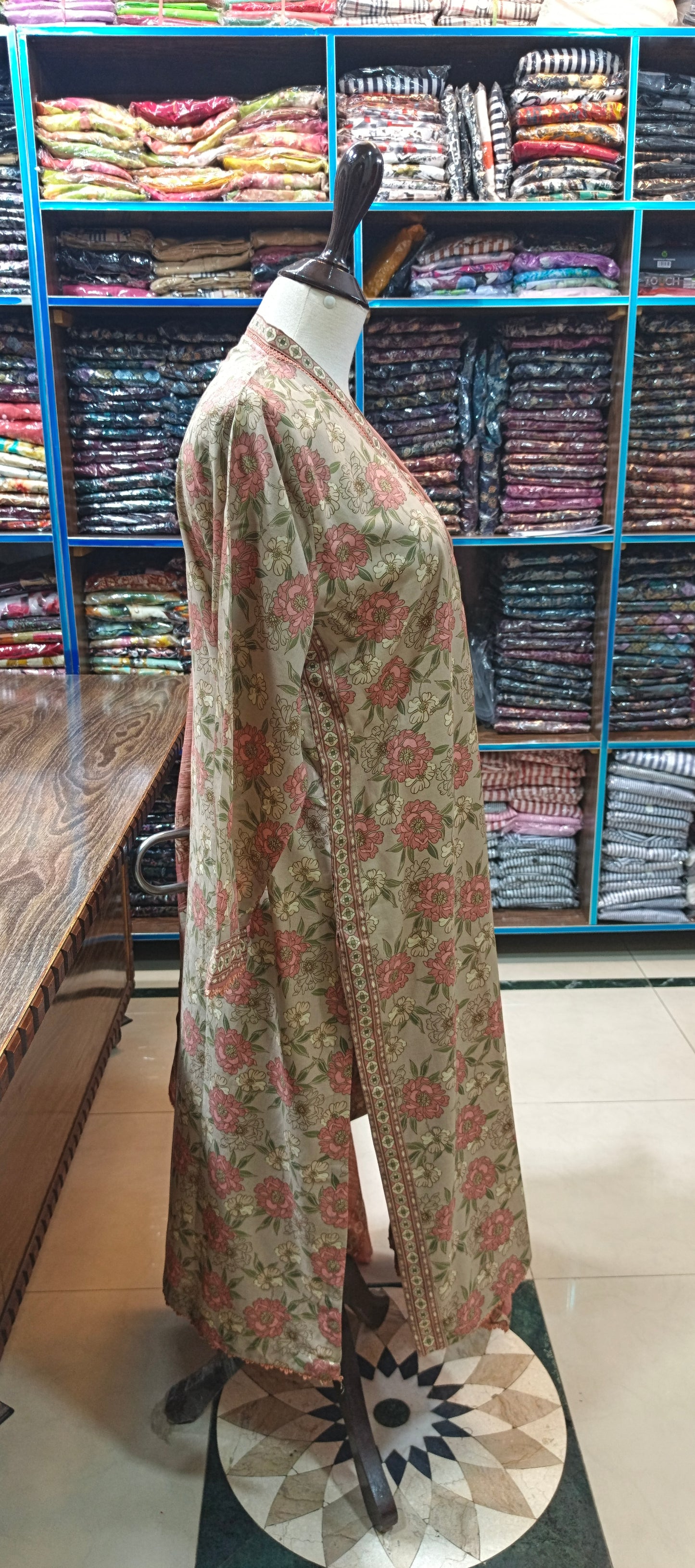 Bin saeed long shirt trouser stiched 3 pc pchskin37