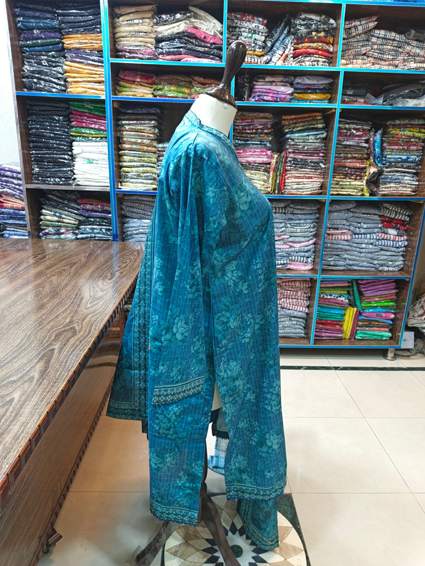 Bin saeed premium lawn stiched shirt trouser 3pc slfrzi