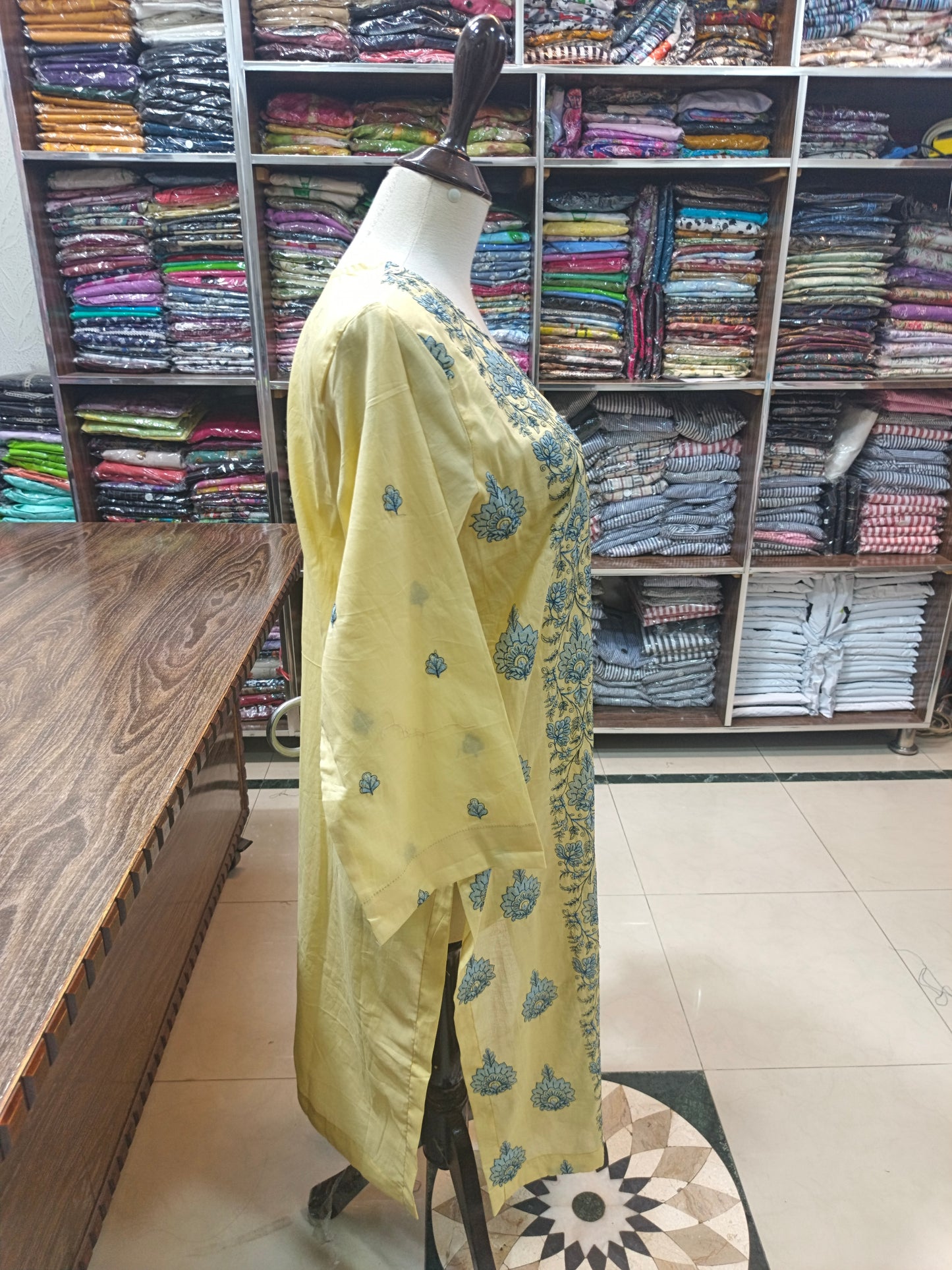 Breeze embroidered lawn stiched long shirt trouser 2 pc yelpnl