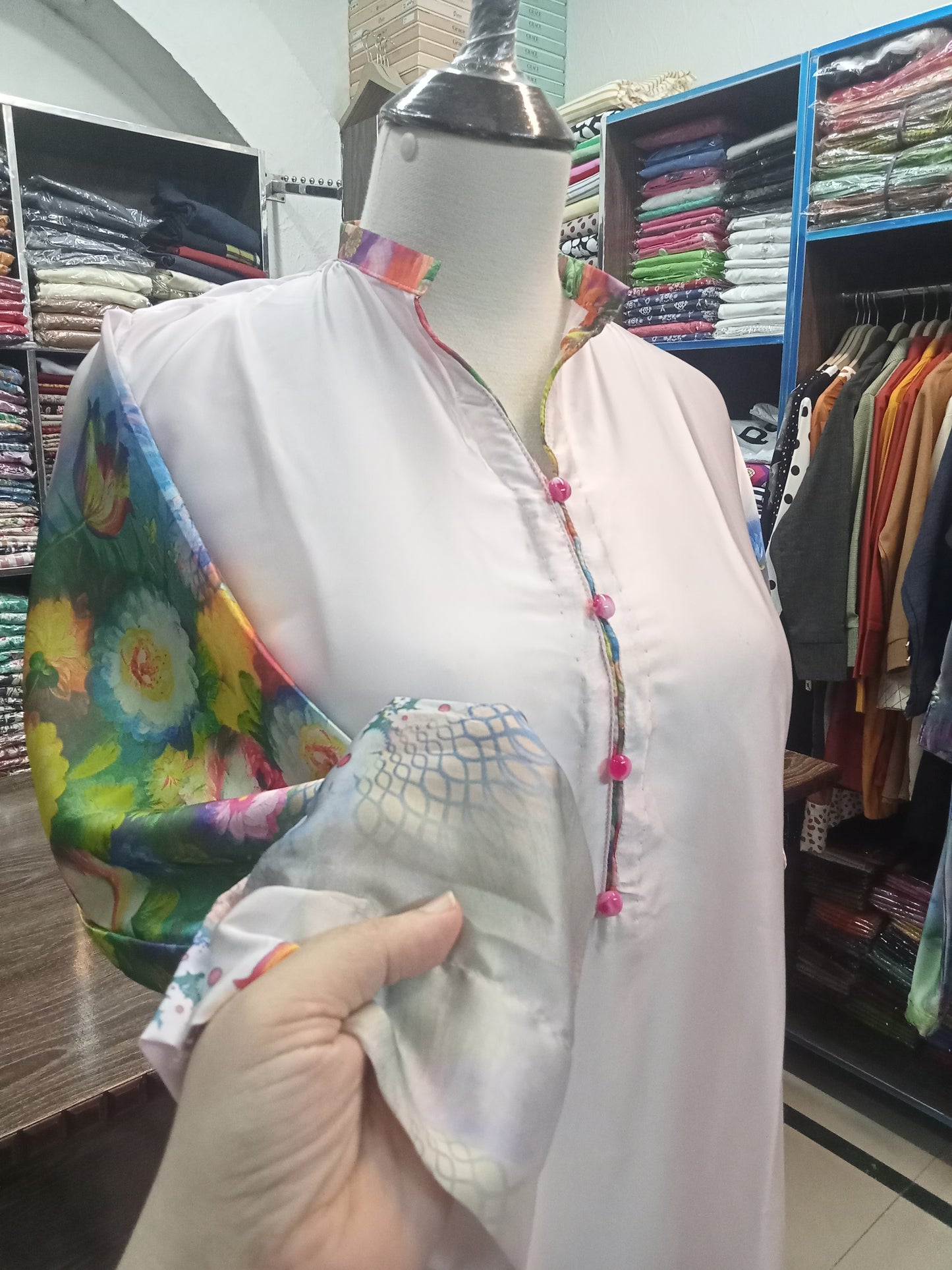 STICHED-SILK-CO-ORD-SET - AMBREEN CLOTHING
