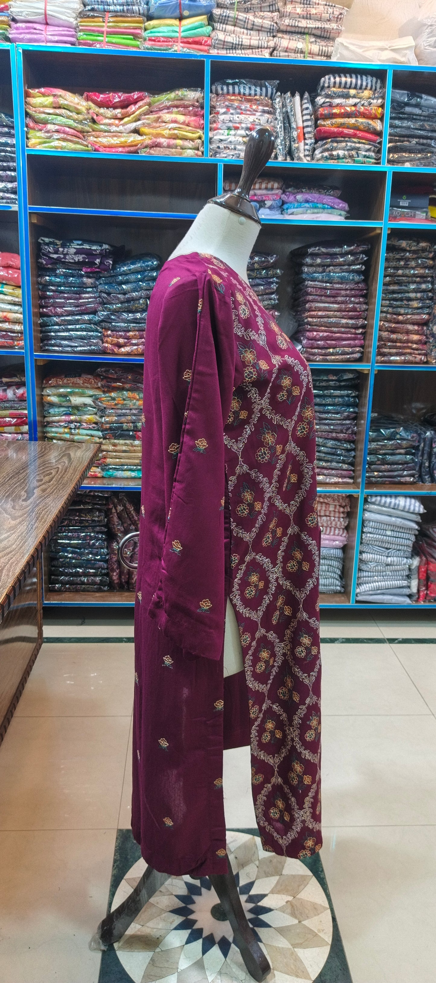 Karandi mid summer embroidered stiched 2 pc