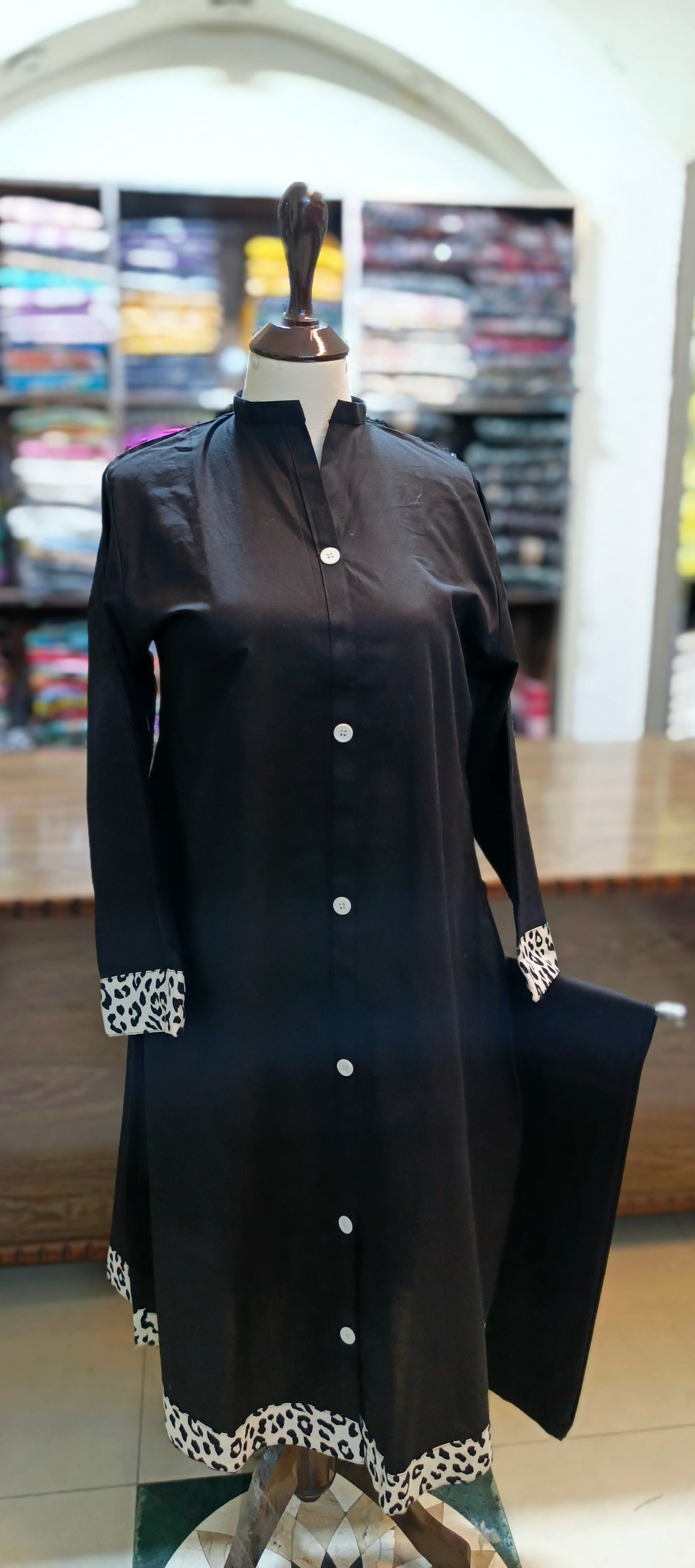 bin Saeed solid khaddar maxi