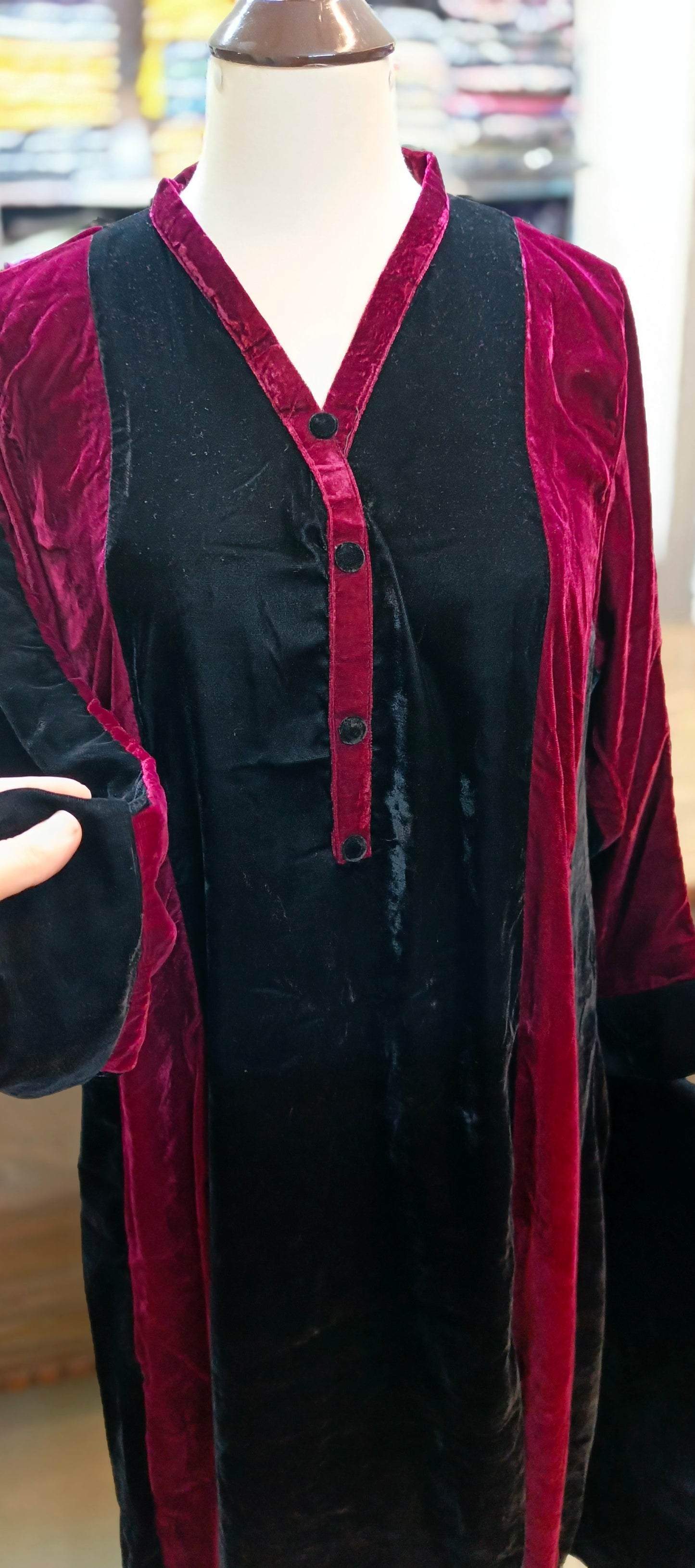 Micro velvet (9000) long frock
