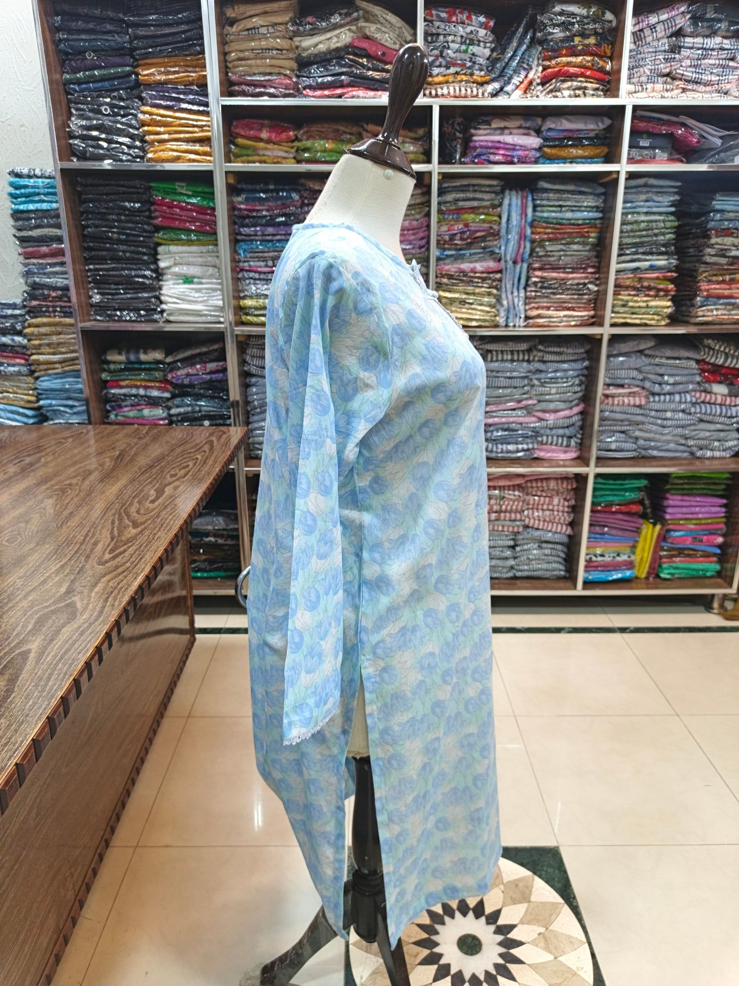 premium lawn stiched shirt trouser 2 pc ice