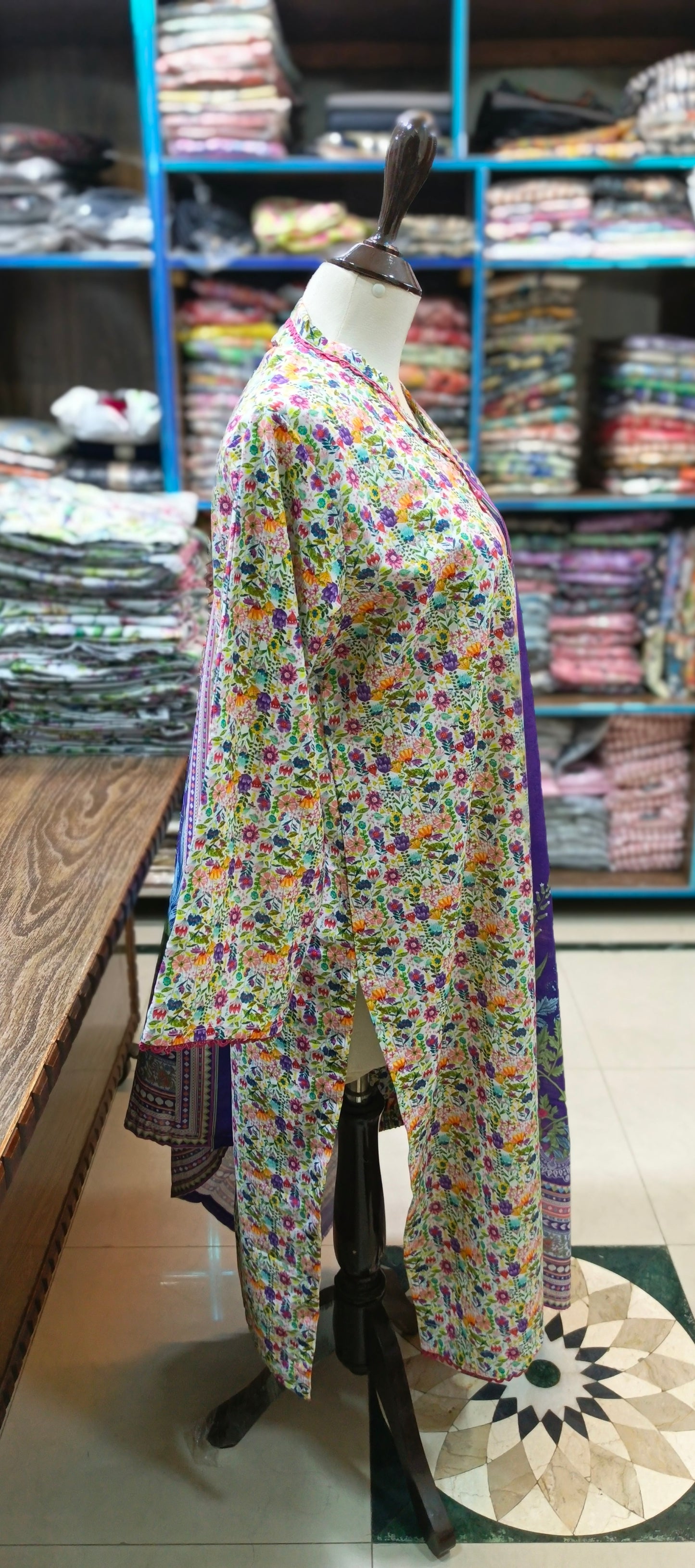 Bin saeed khaddar shirt trouser 3 pc