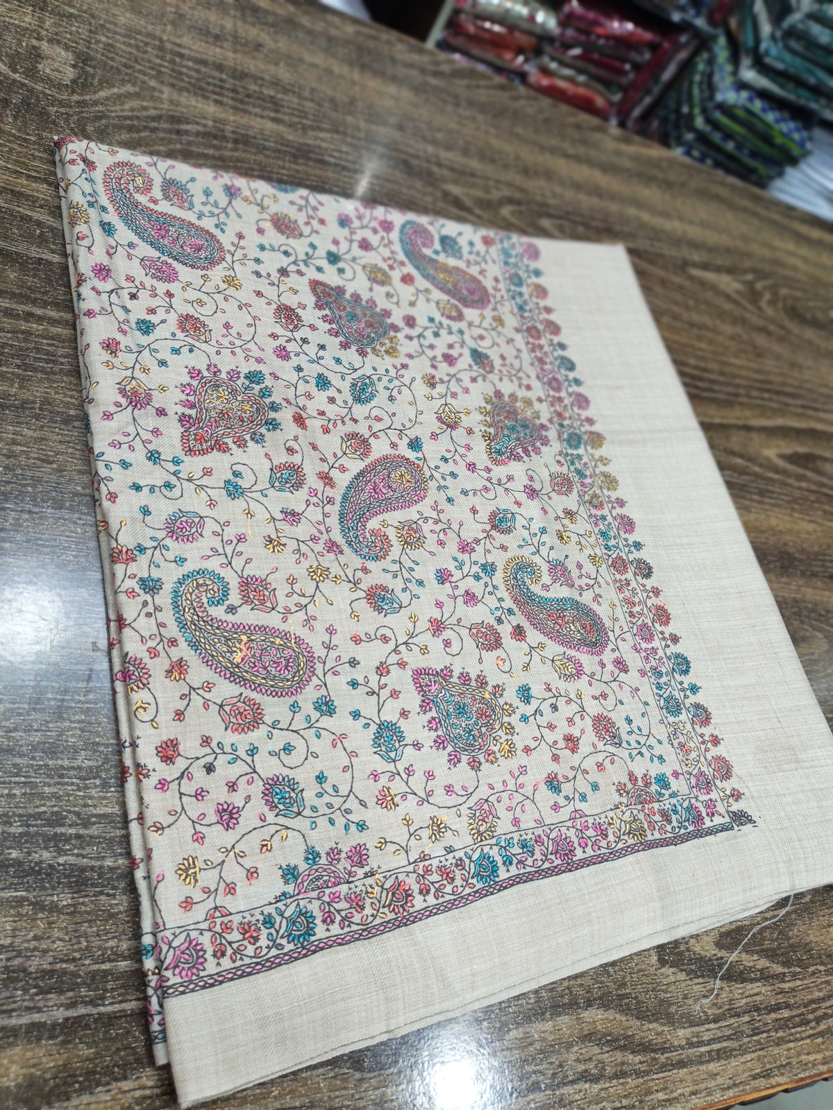 Pashmina woolen embroidered shawl  sknemb