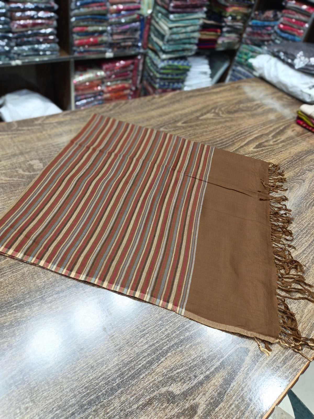 Pashmina woolen  shawl brnstrip