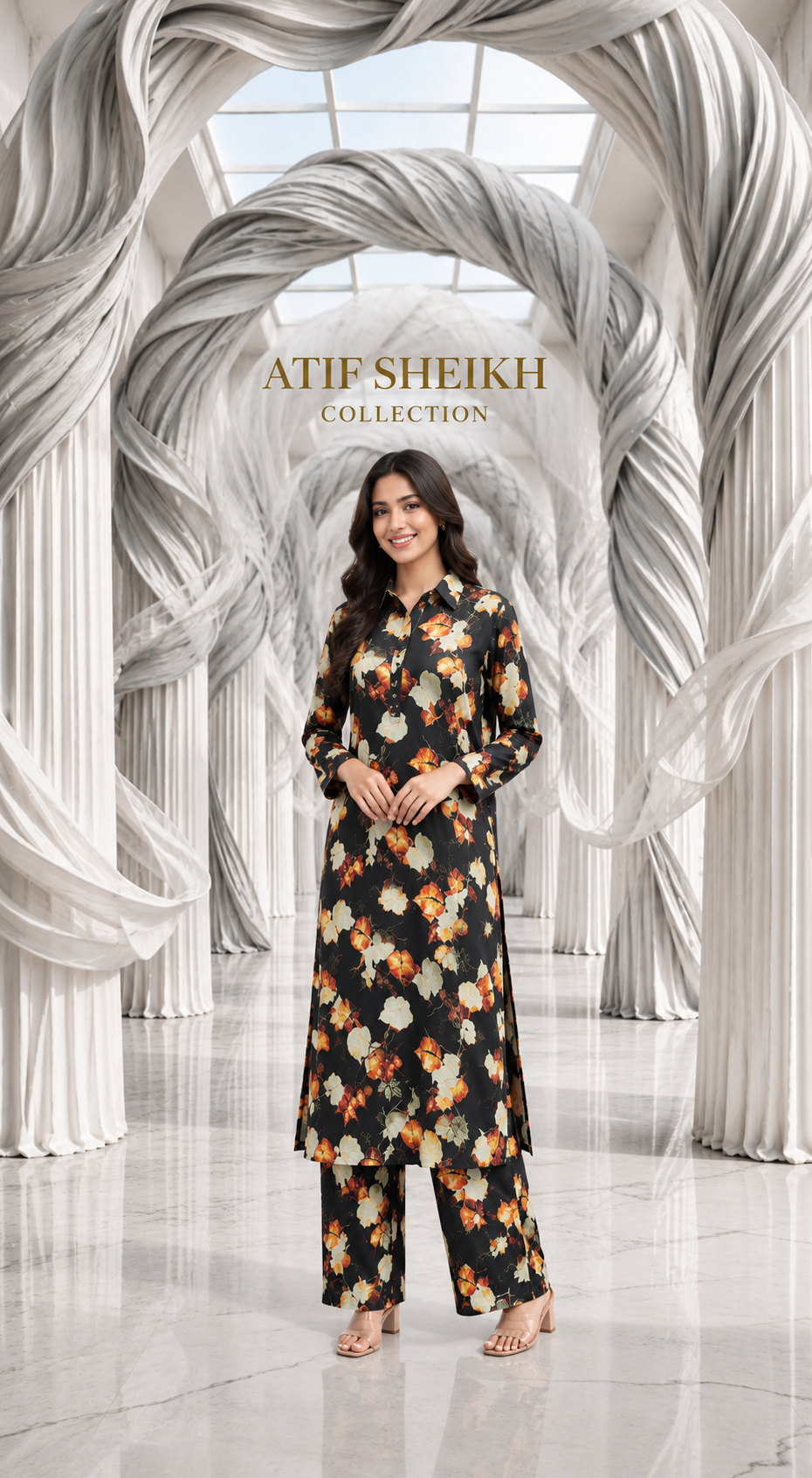 Marina stiched long 2 pc