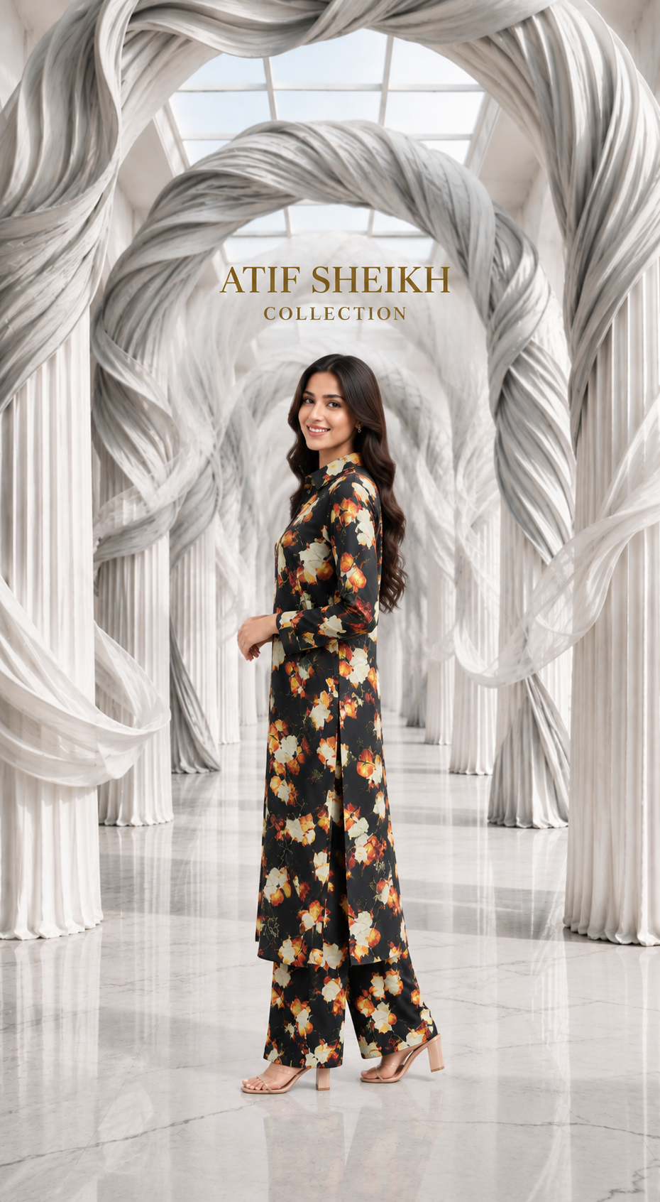Marina stiched long 2 pc