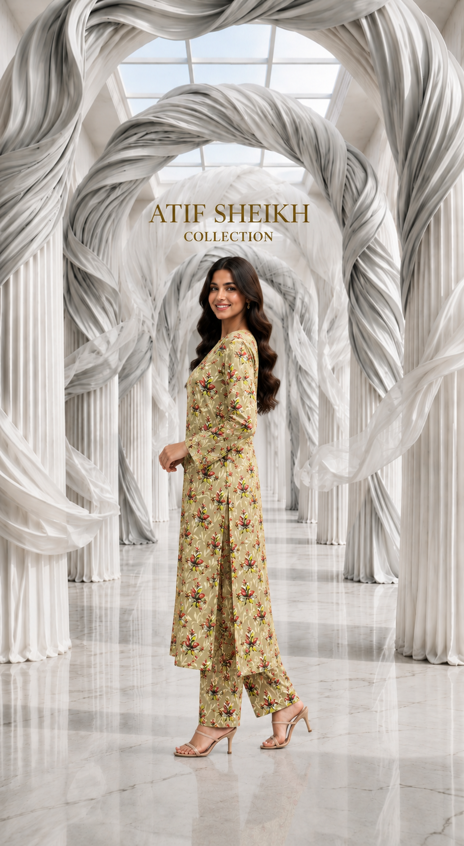 Marina stiched long 2 pc
