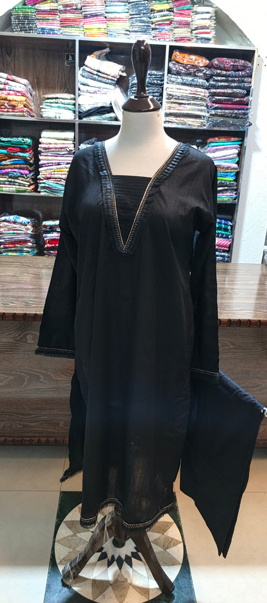 PURE COTTON SOLID SHALWAR KAMEEZ