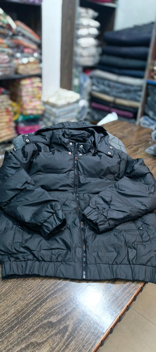Puffer hooded jacket