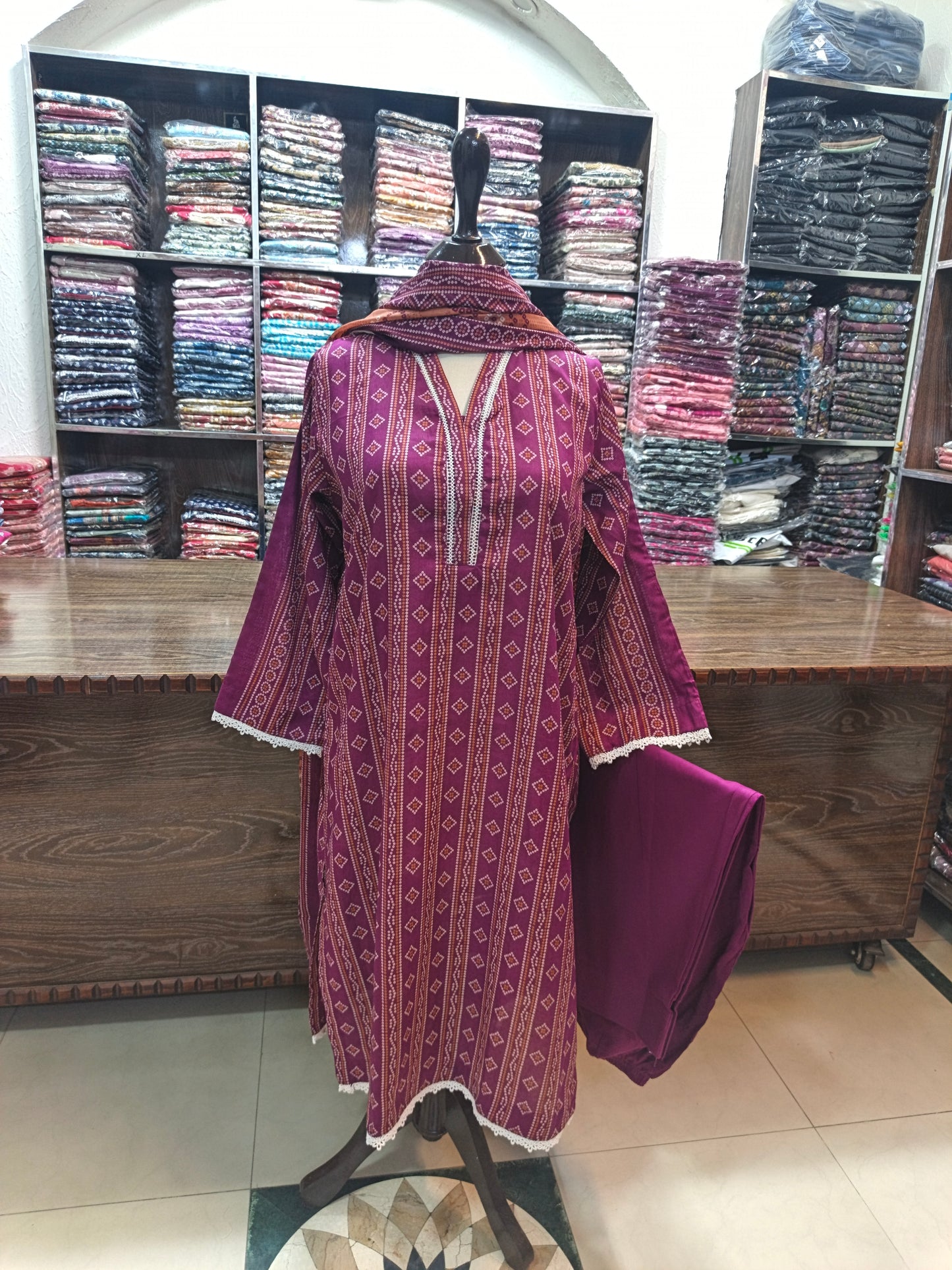 Safina premium lawn stiched shalwar kameez 3pc mrjtkr
