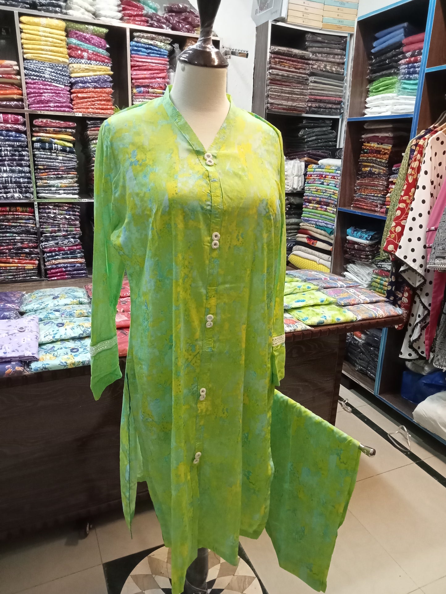 stitched -lawn-shalwar-kameez - AMBREEN CLOTHING