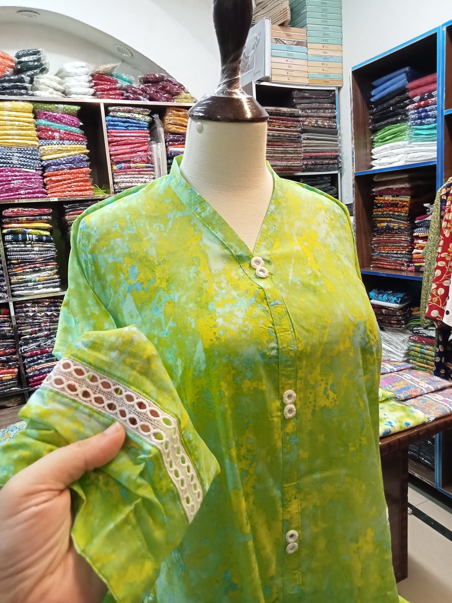 stitched -lawn-shalwar-kameez - AMBREEN CLOTHING