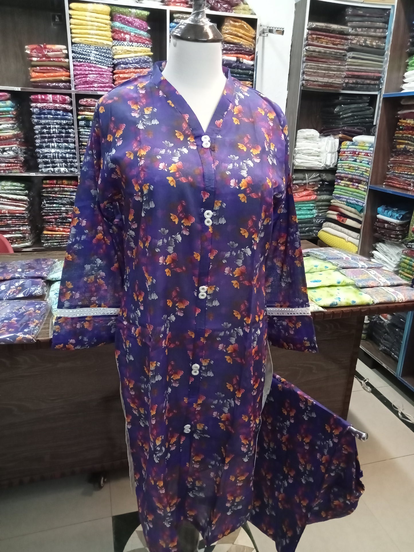 stitched -lawn-shalwar-kameez - AMBREEN CLOTHING