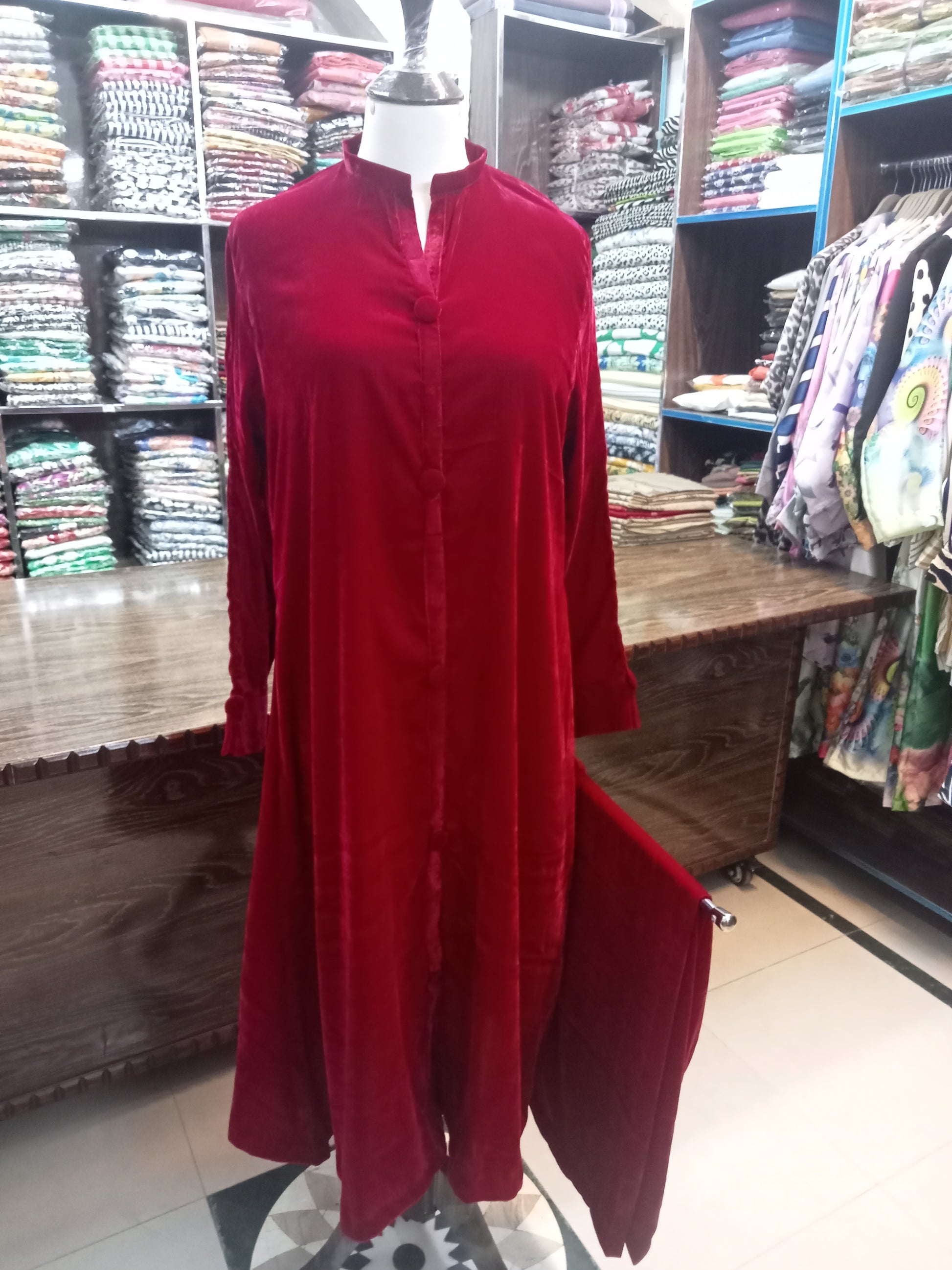 velvet outfit - AMBREEN CLOTHING