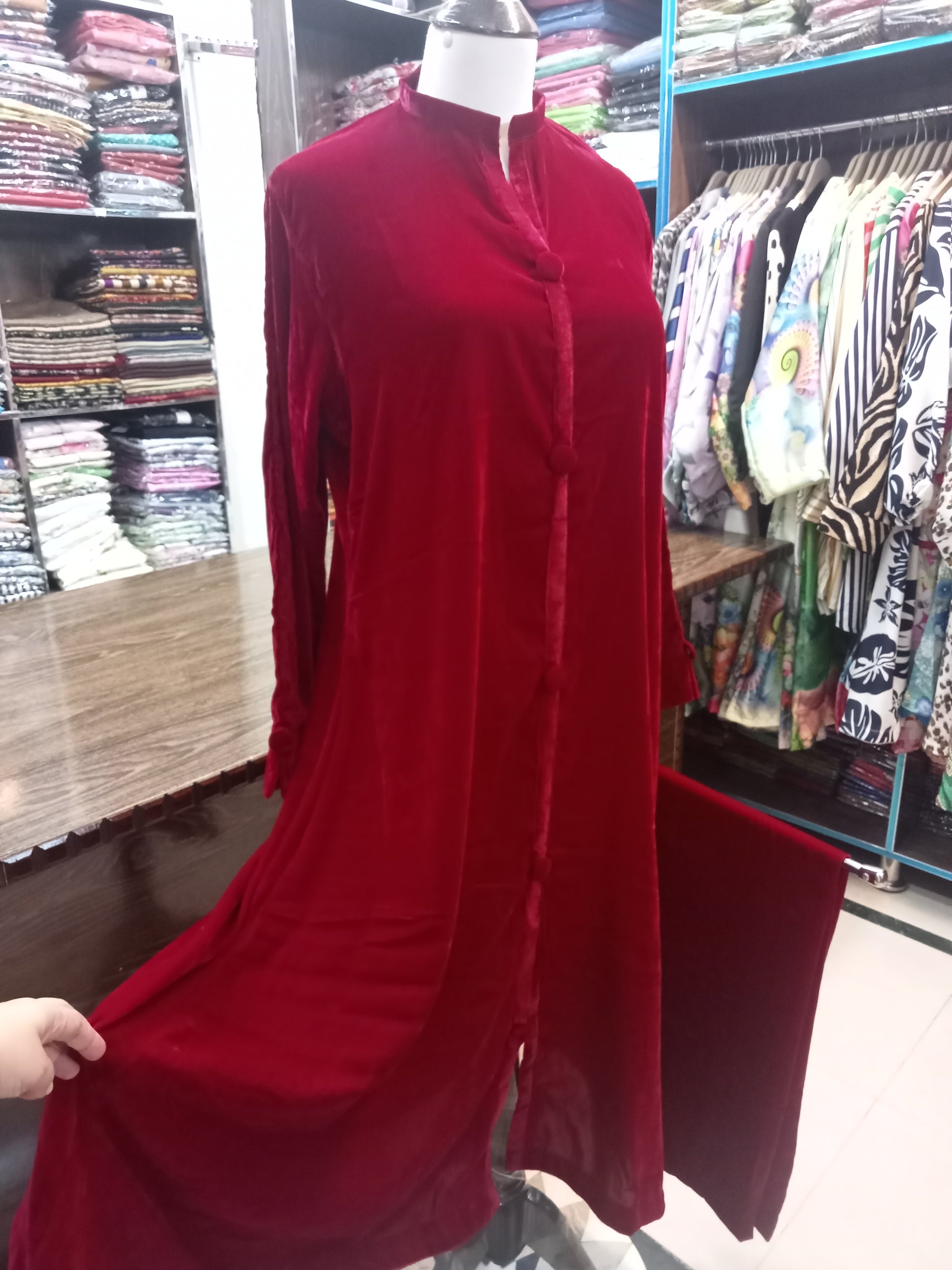 velvet outfit - AMBREEN CLOTHING