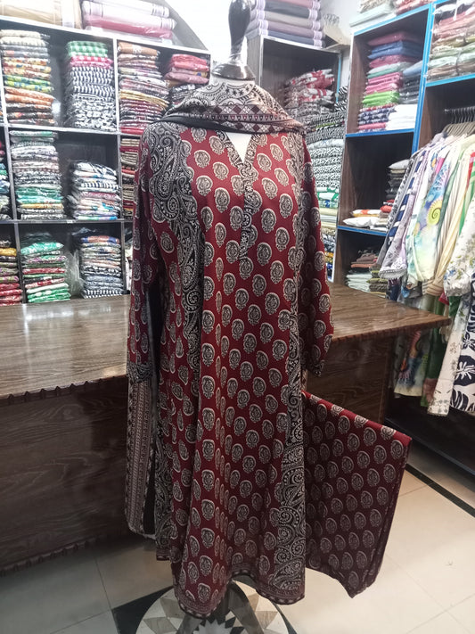 BIN SAEED KHADDAR STICHED 3 PCS - AMBREEN CLOTHING