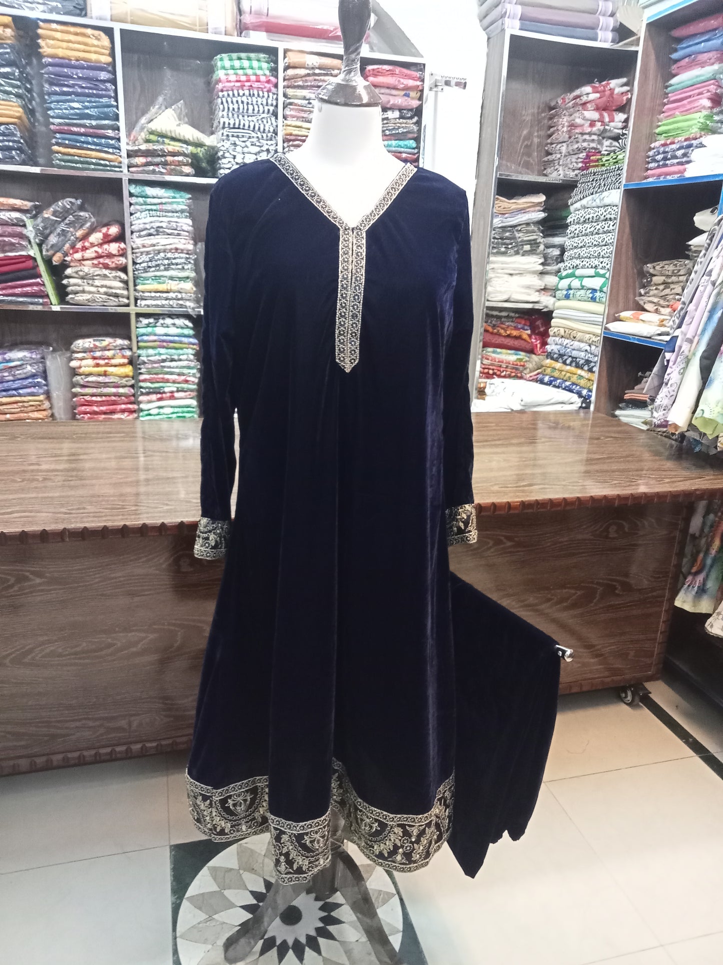 velvet outfit - AMBREEN CLOTHING