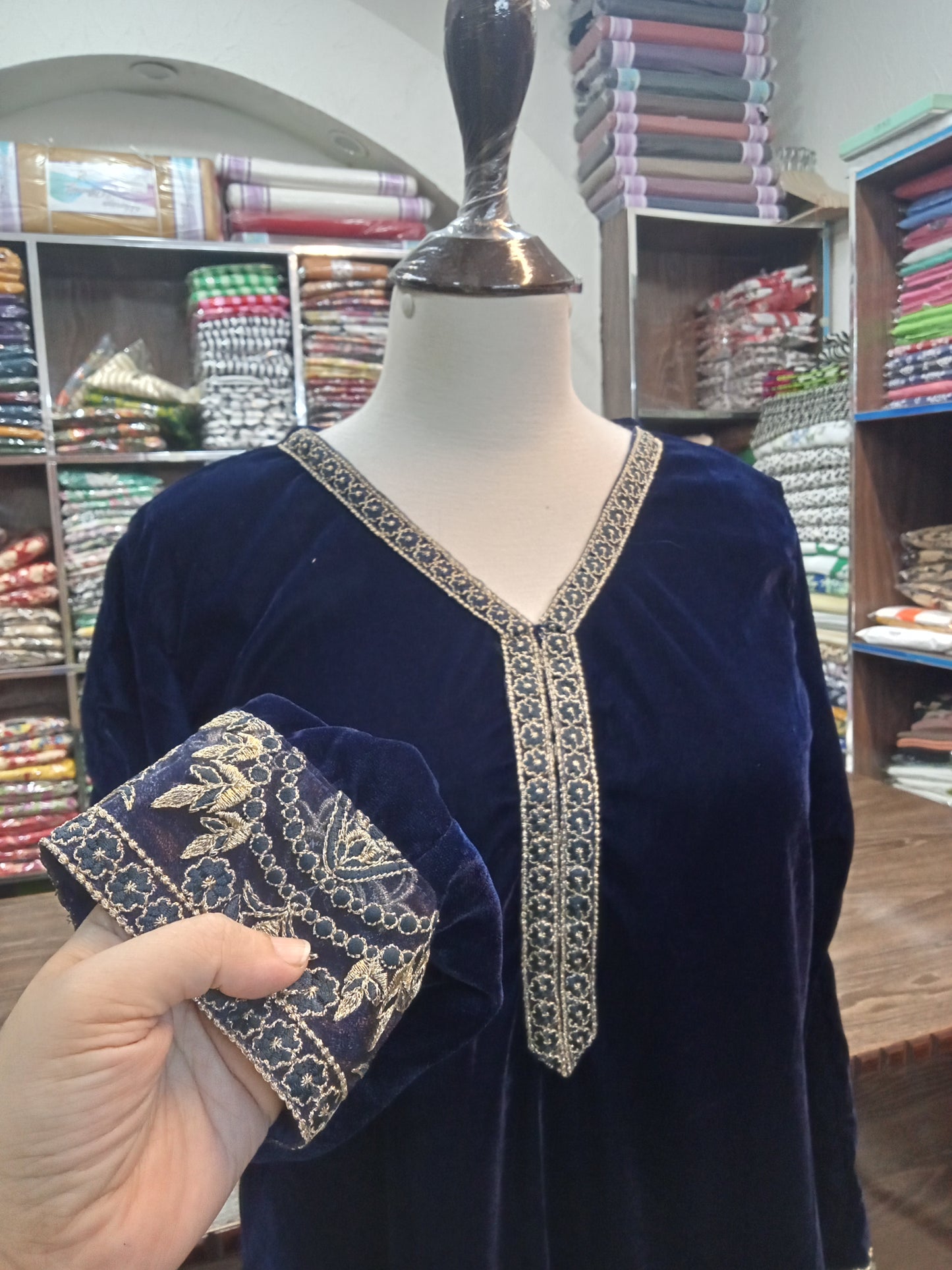 velvet outfit - AMBREEN CLOTHING