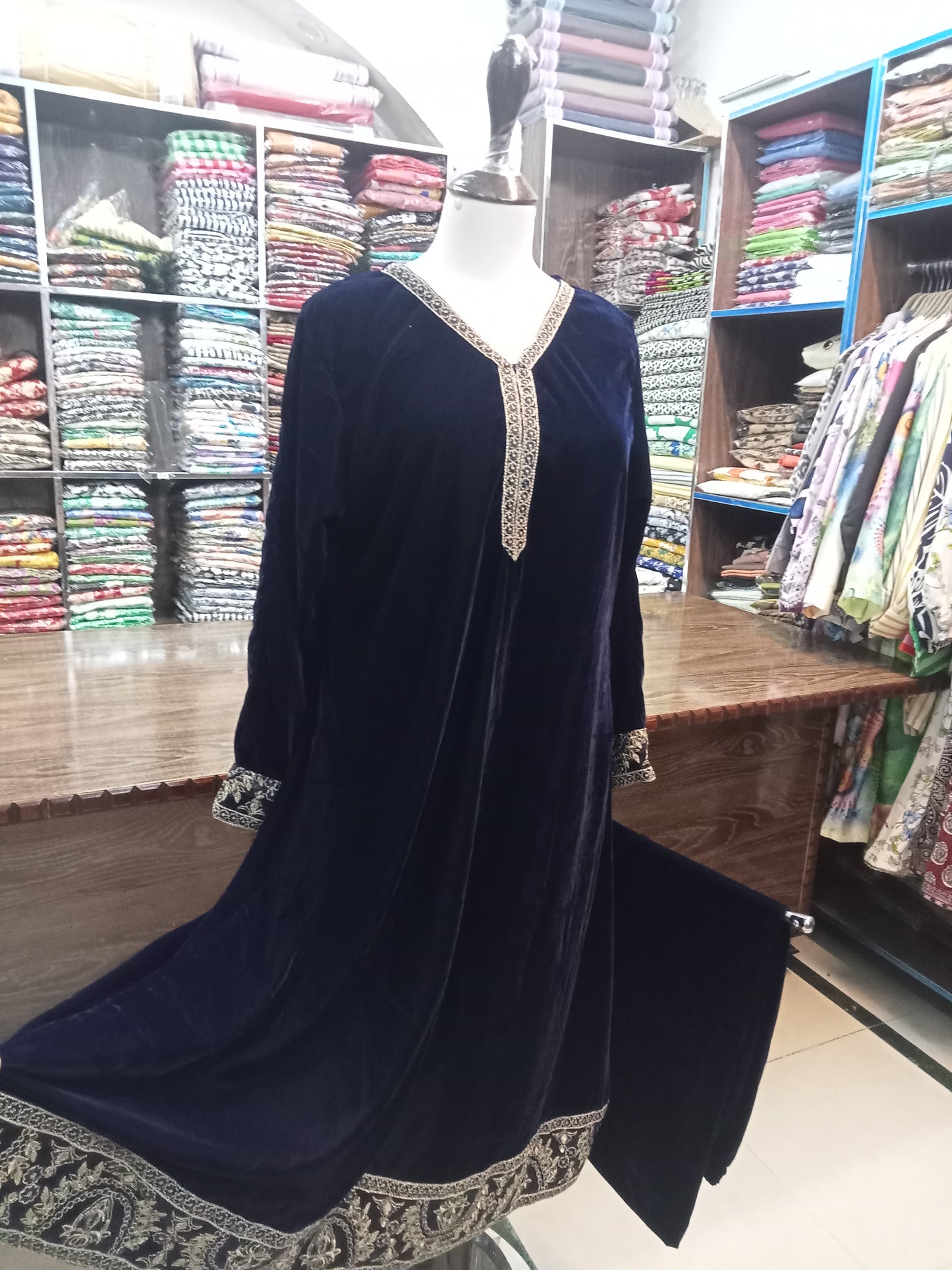 velvet outfit - AMBREEN CLOTHING