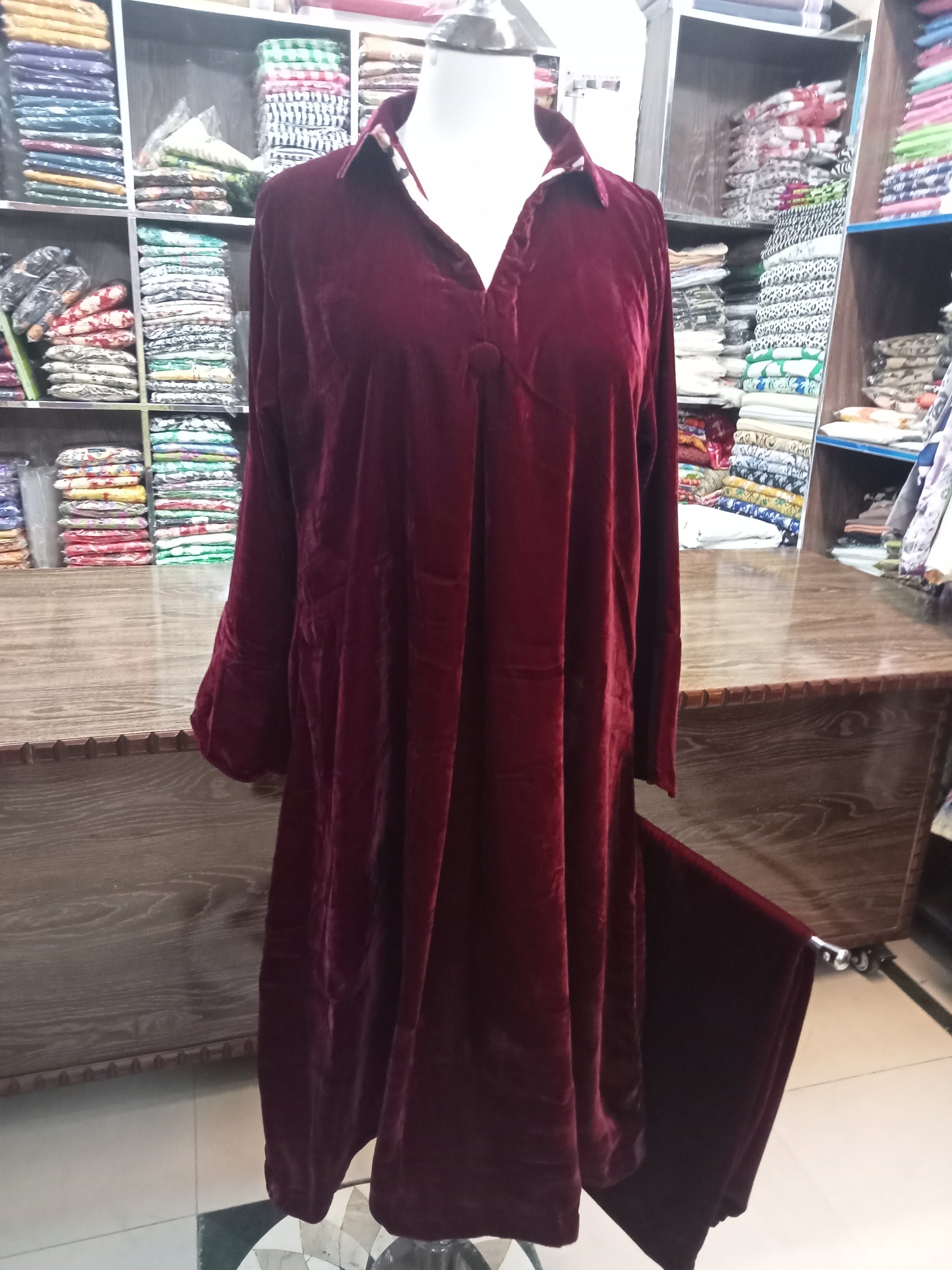 velvet outfit - AMBREEN CLOTHING