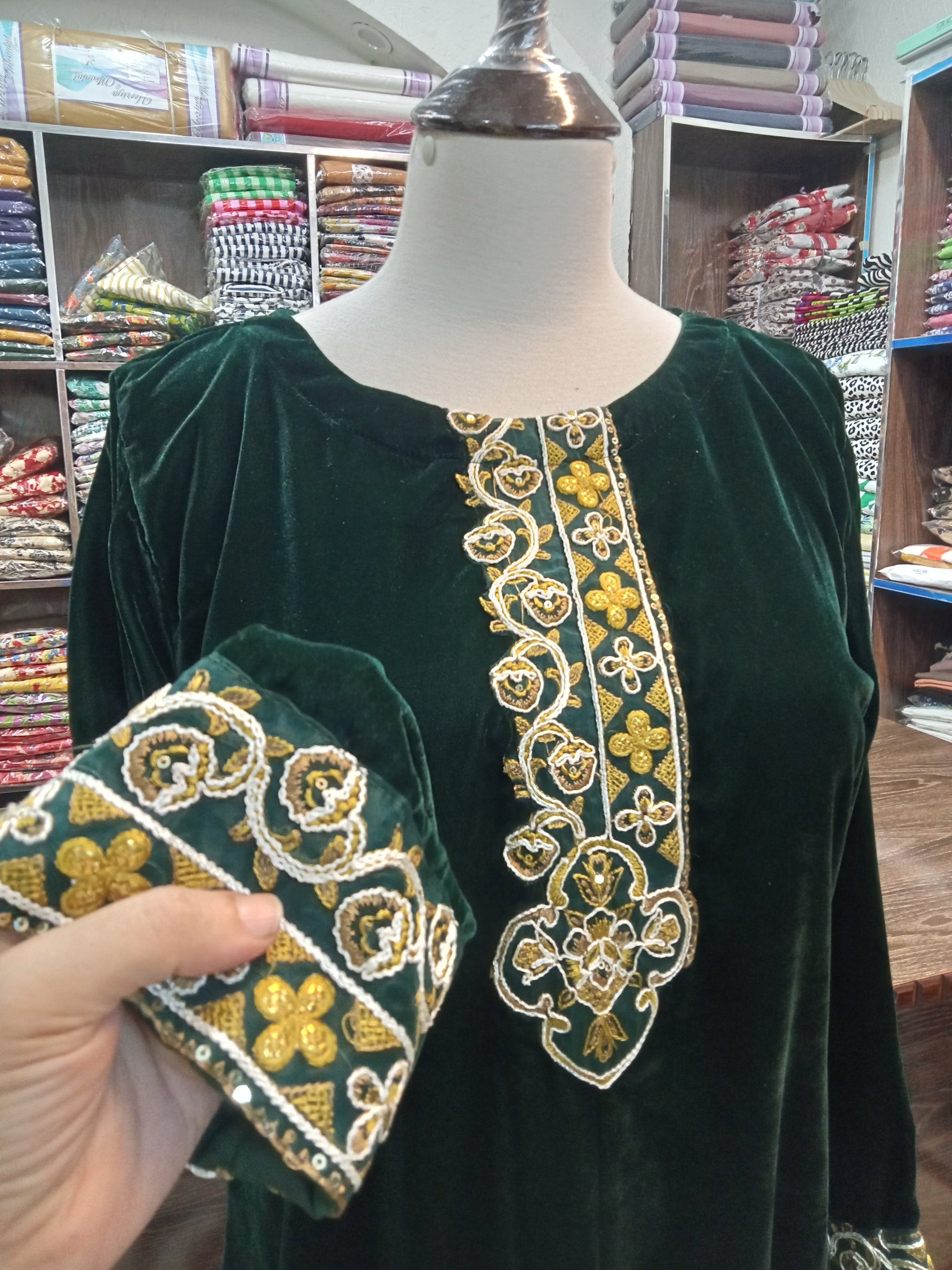 velvet outfit - AMBREEN CLOTHING