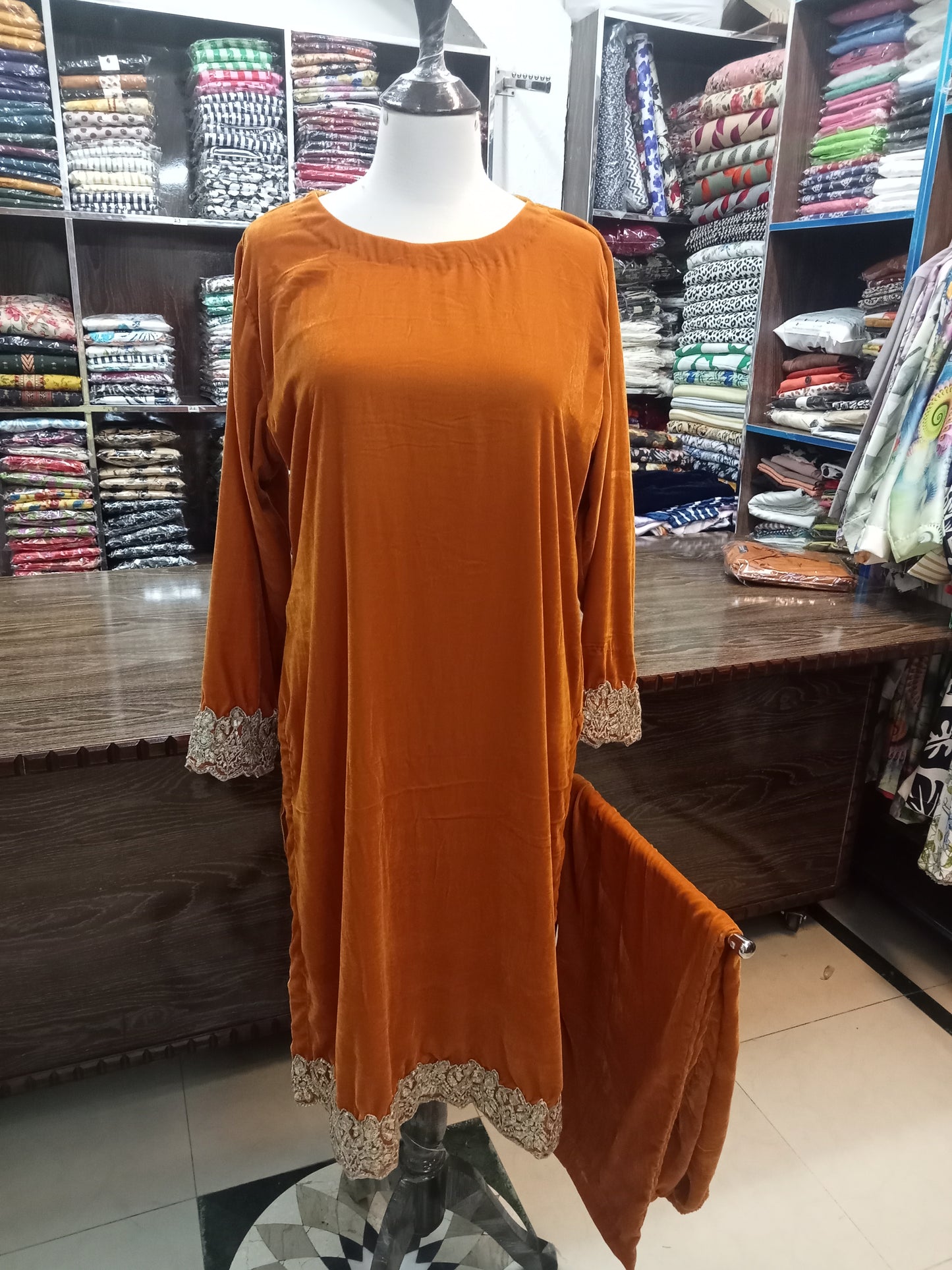 velvet outfit - AMBREEN CLOTHING