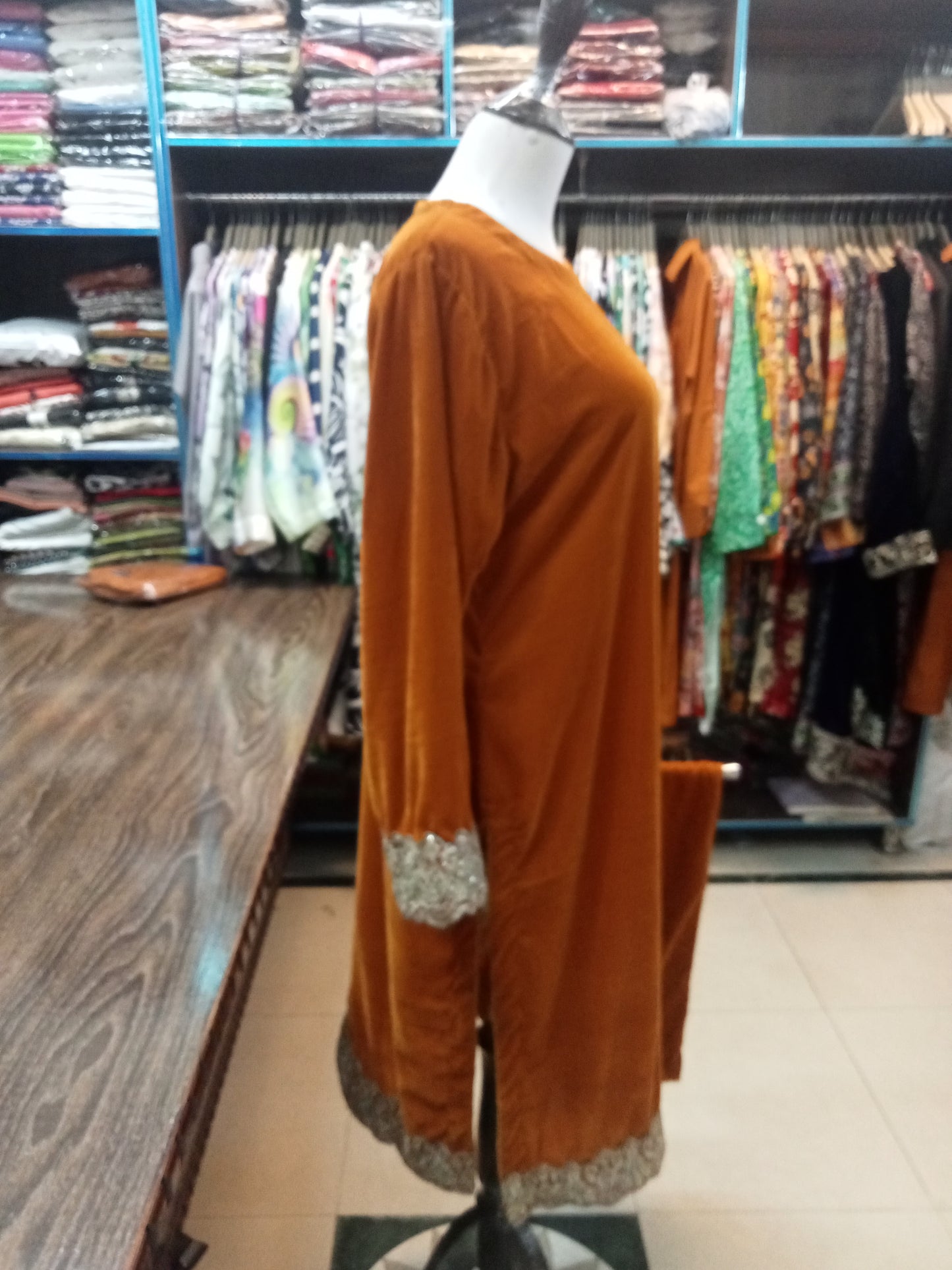 velvet outfit - AMBREEN CLOTHING