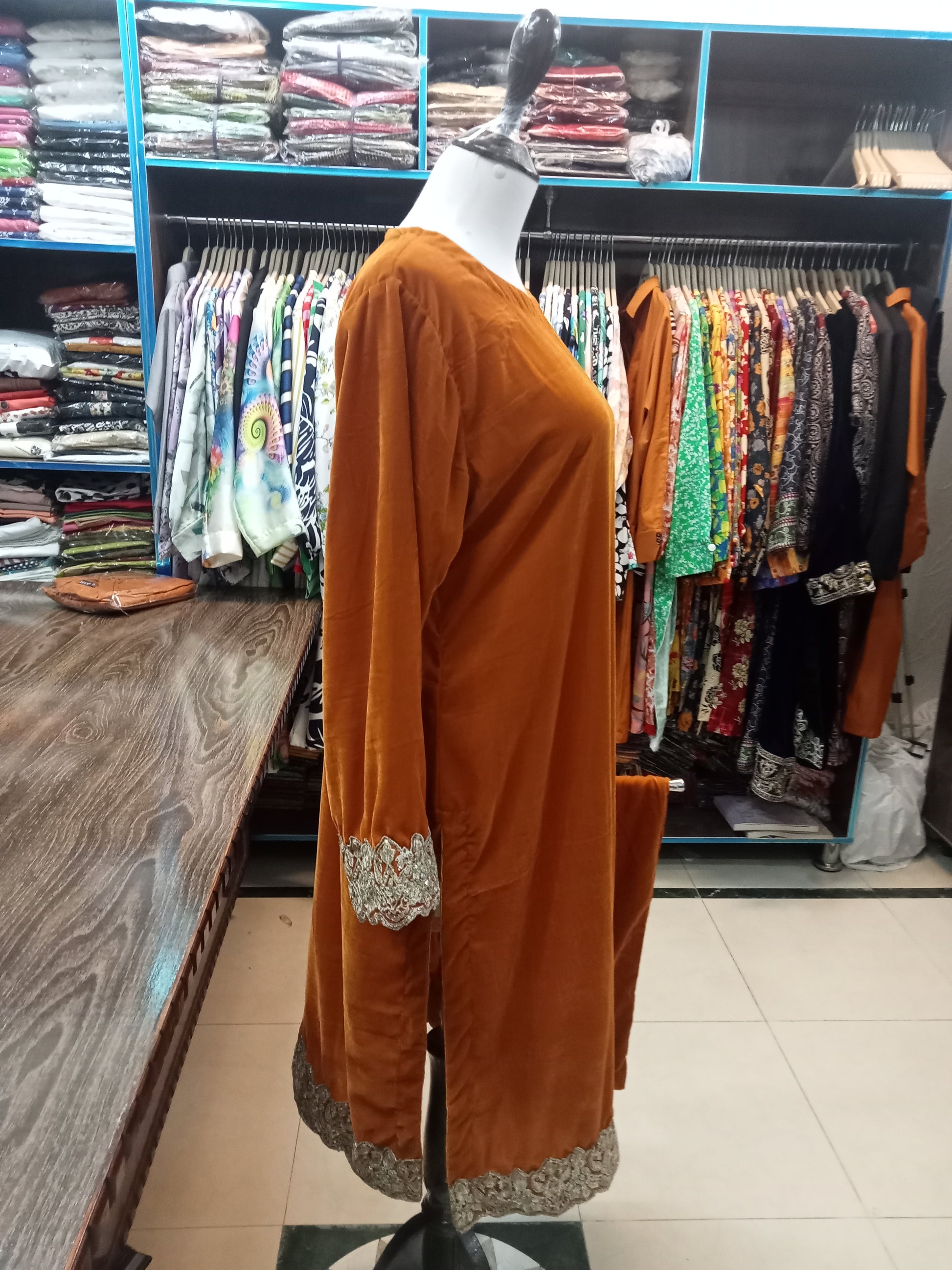 velvet outfit - AMBREEN CLOTHING