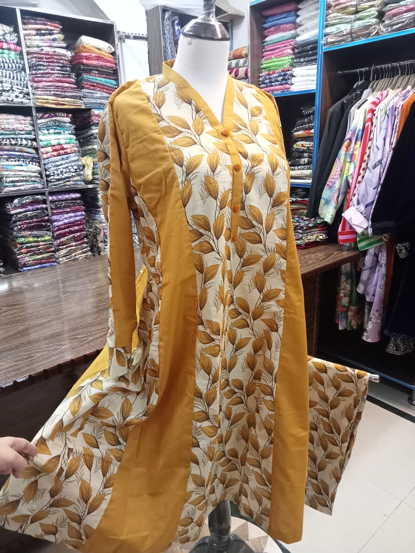 khaddar-A-Line -stiched-co-ord-set - AMBREEN CLOTHING