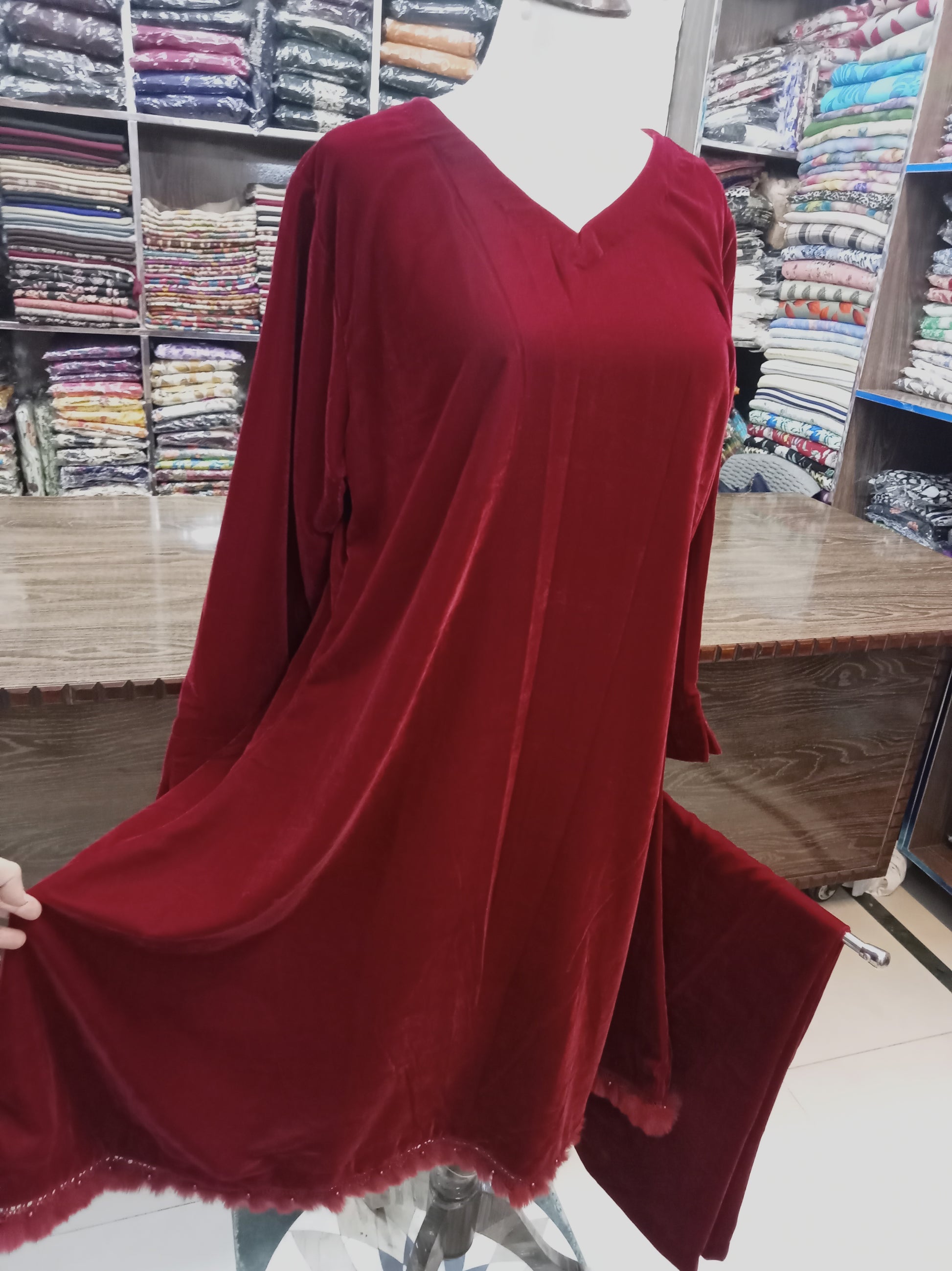 velvet outfit - AMBREEN CLOTHING