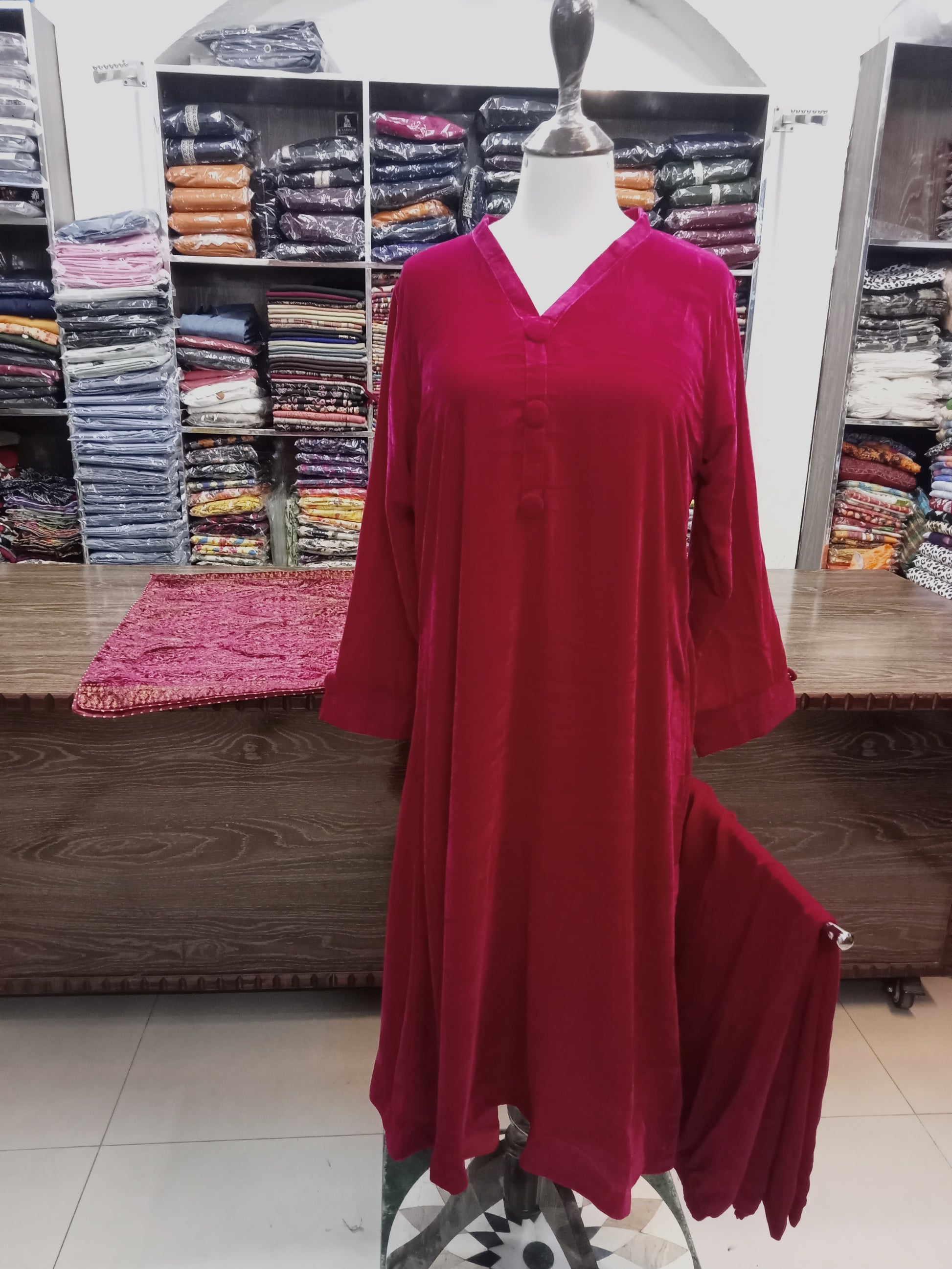 velvet outfit - AMBREEN CLOTHING