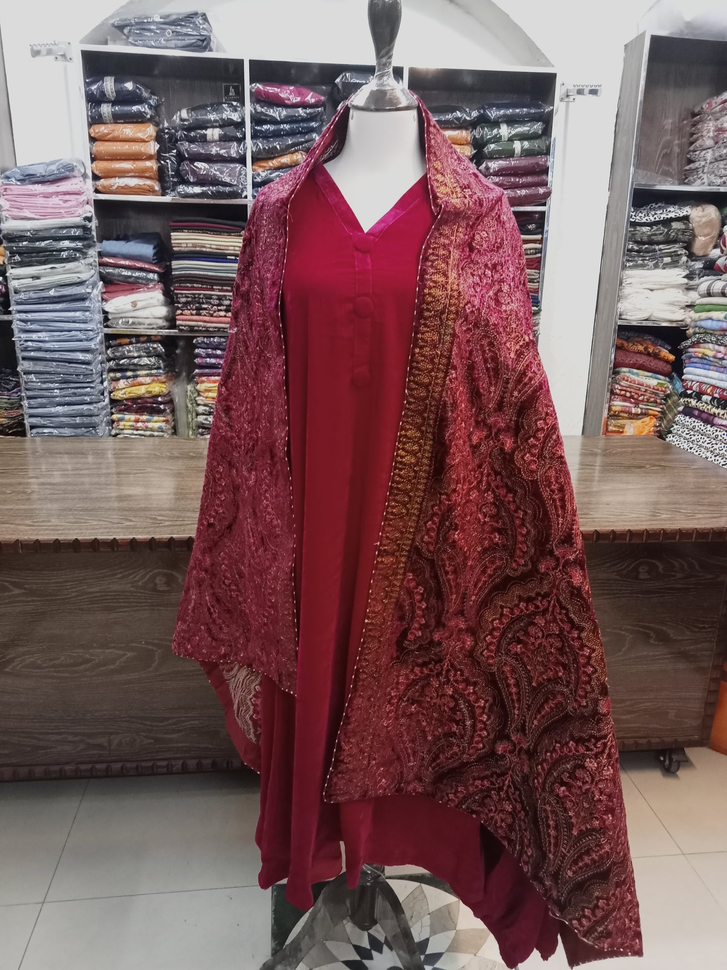 velvet outfit - AMBREEN CLOTHING