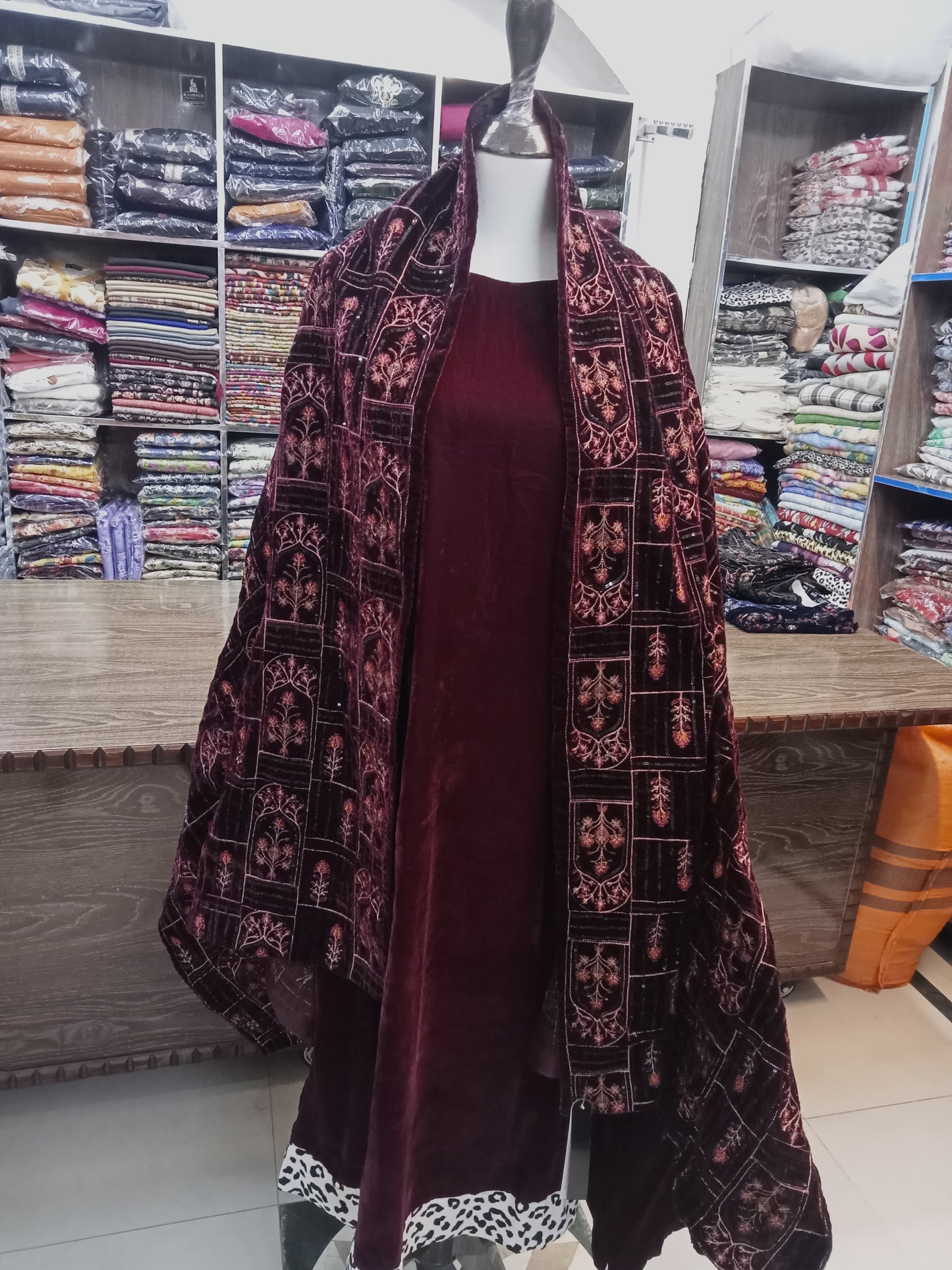 velvet outfit - AMBREEN CLOTHING