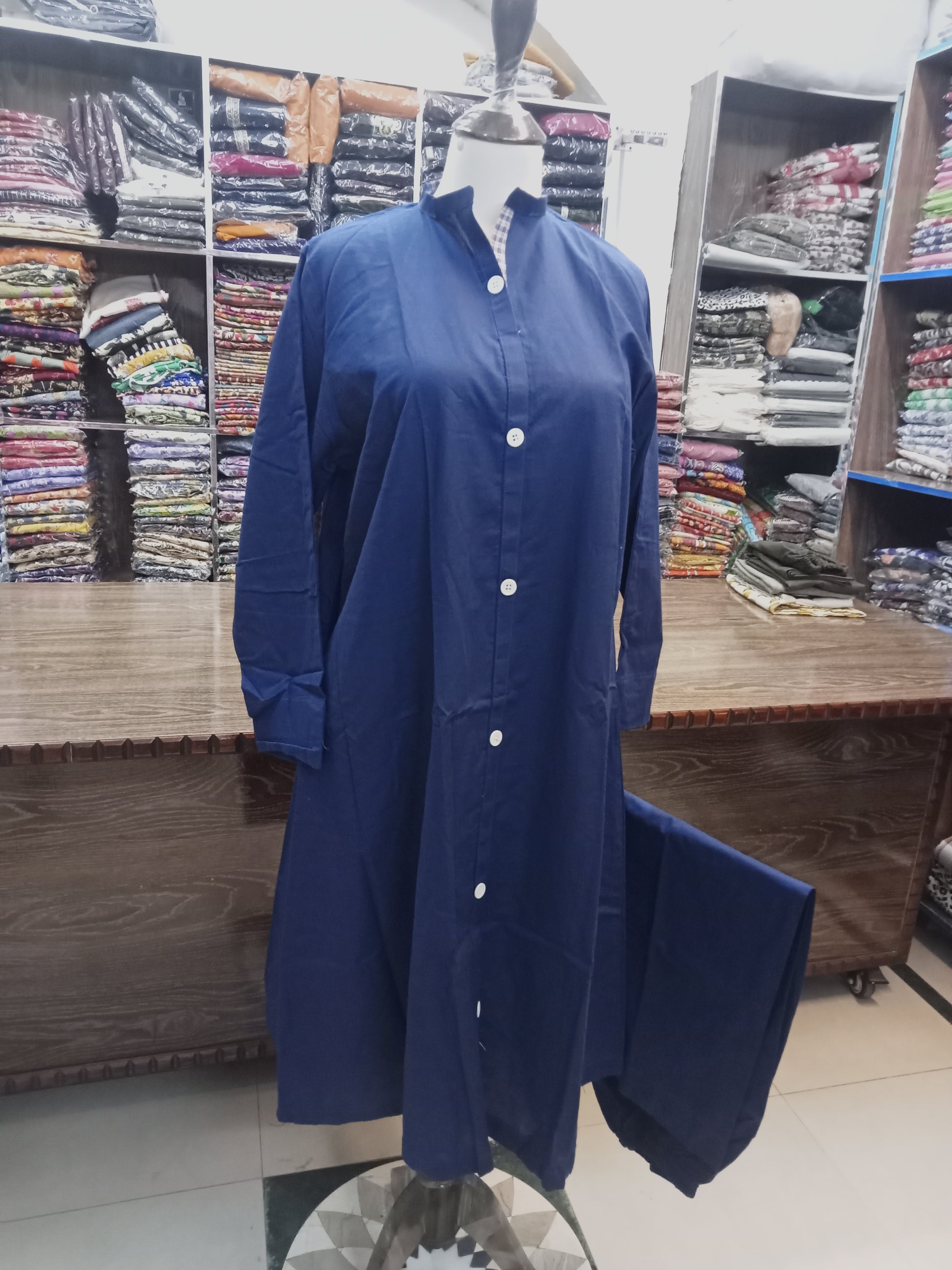 solid bin Saeed khaddar co ord set - AMBREEN CLOTHING