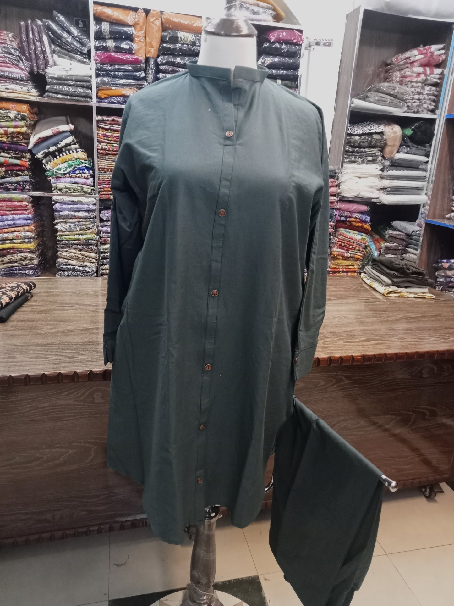 solid bin Saeed khaddar co ord set - AMBREEN CLOTHING