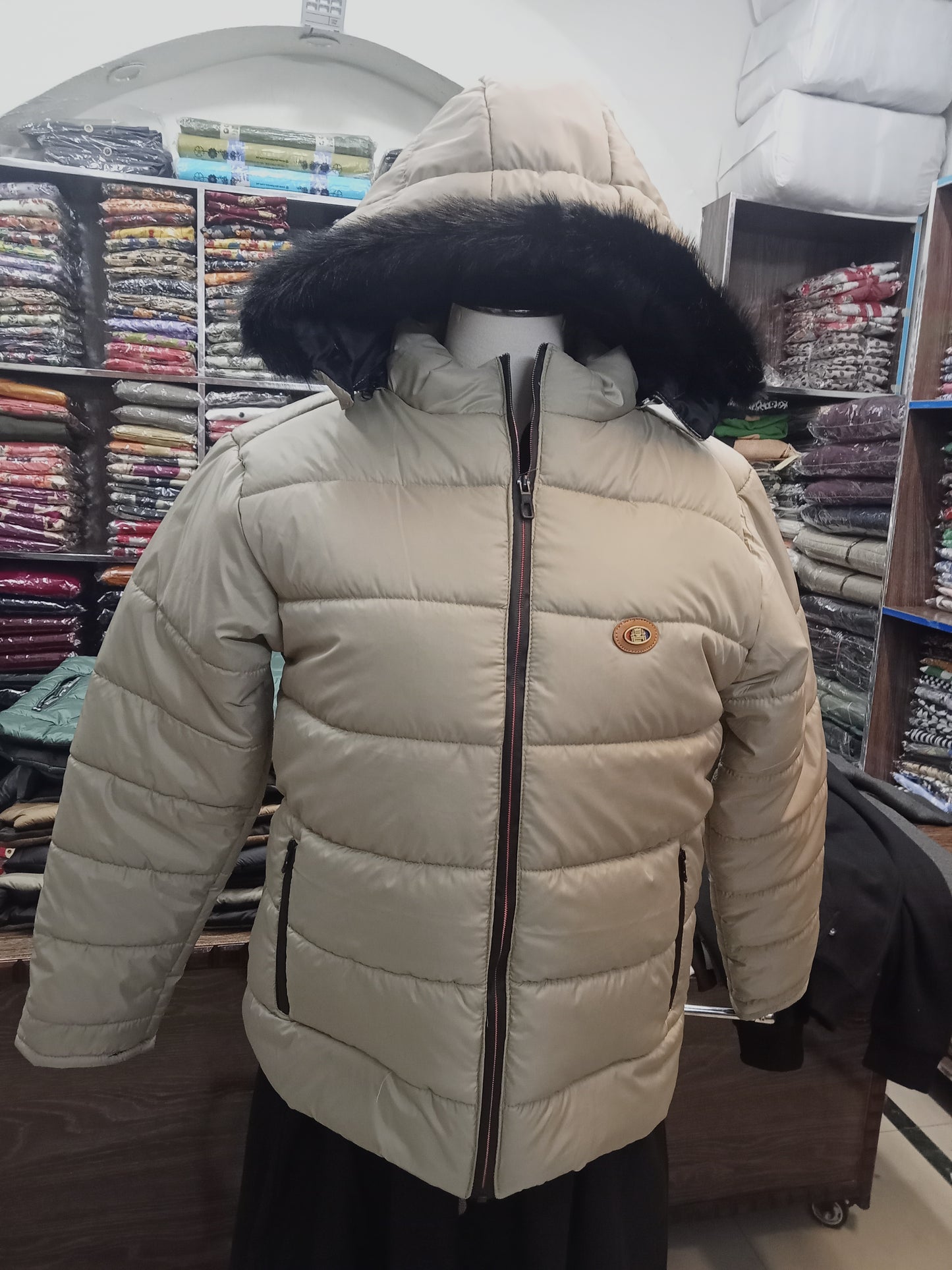 puffer jacket hoodie full sleeves