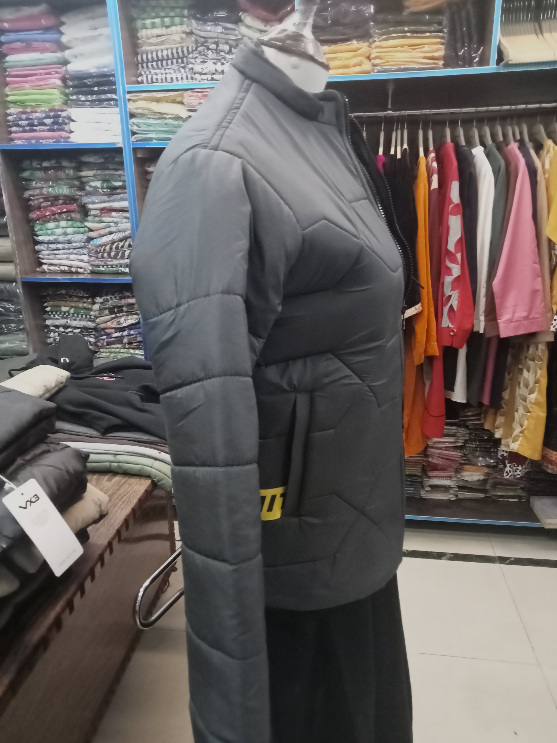 puffer jacket hoodie full sleeves - AMBREEN CLOTHING