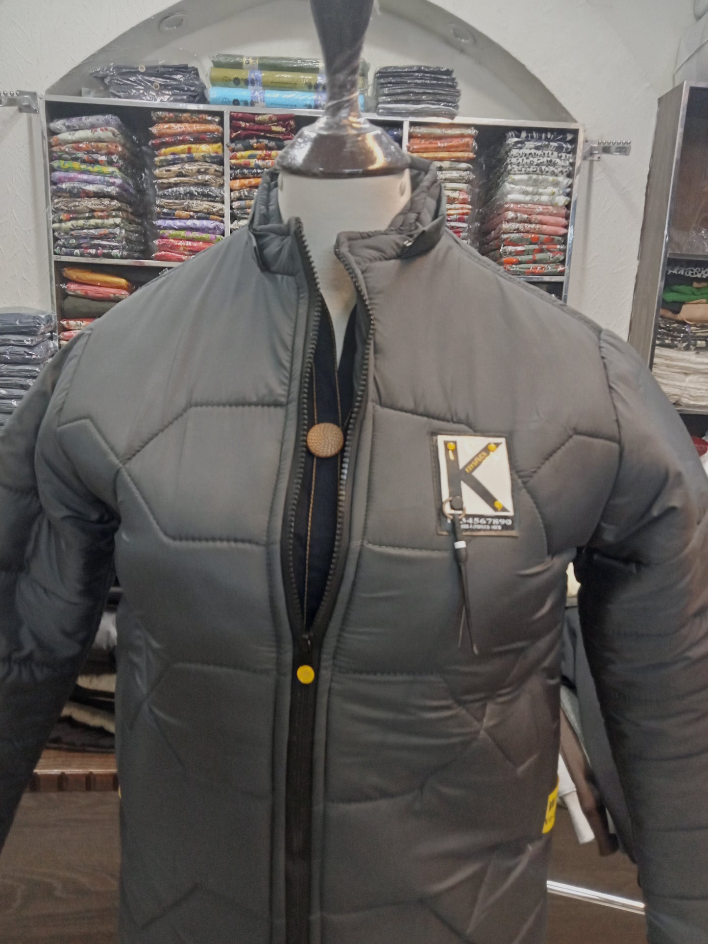 puffer jacket hoodie full sleeves - AMBREEN CLOTHING