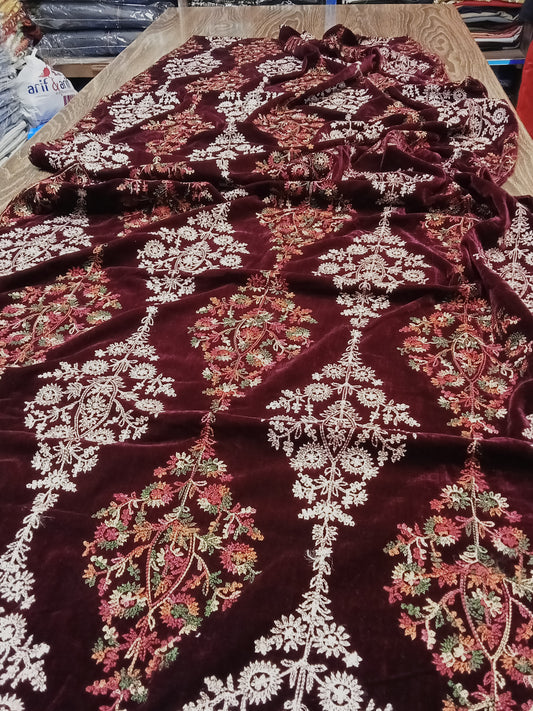 Velvet shawl