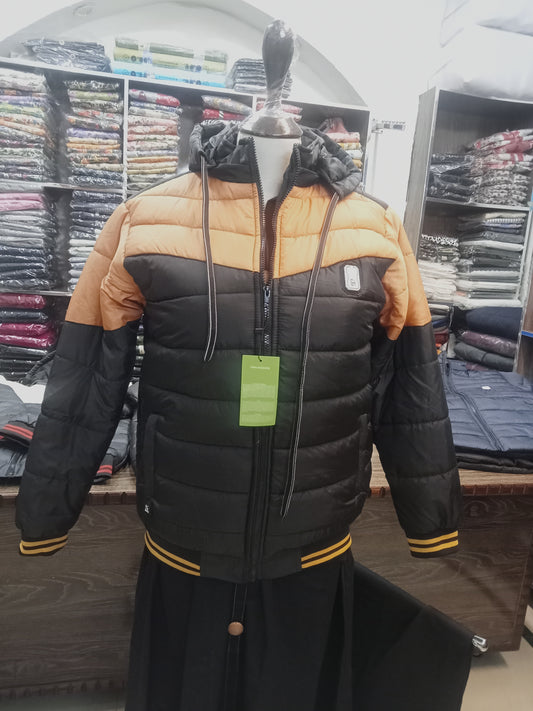 puffer jacket hoodie full sleeves