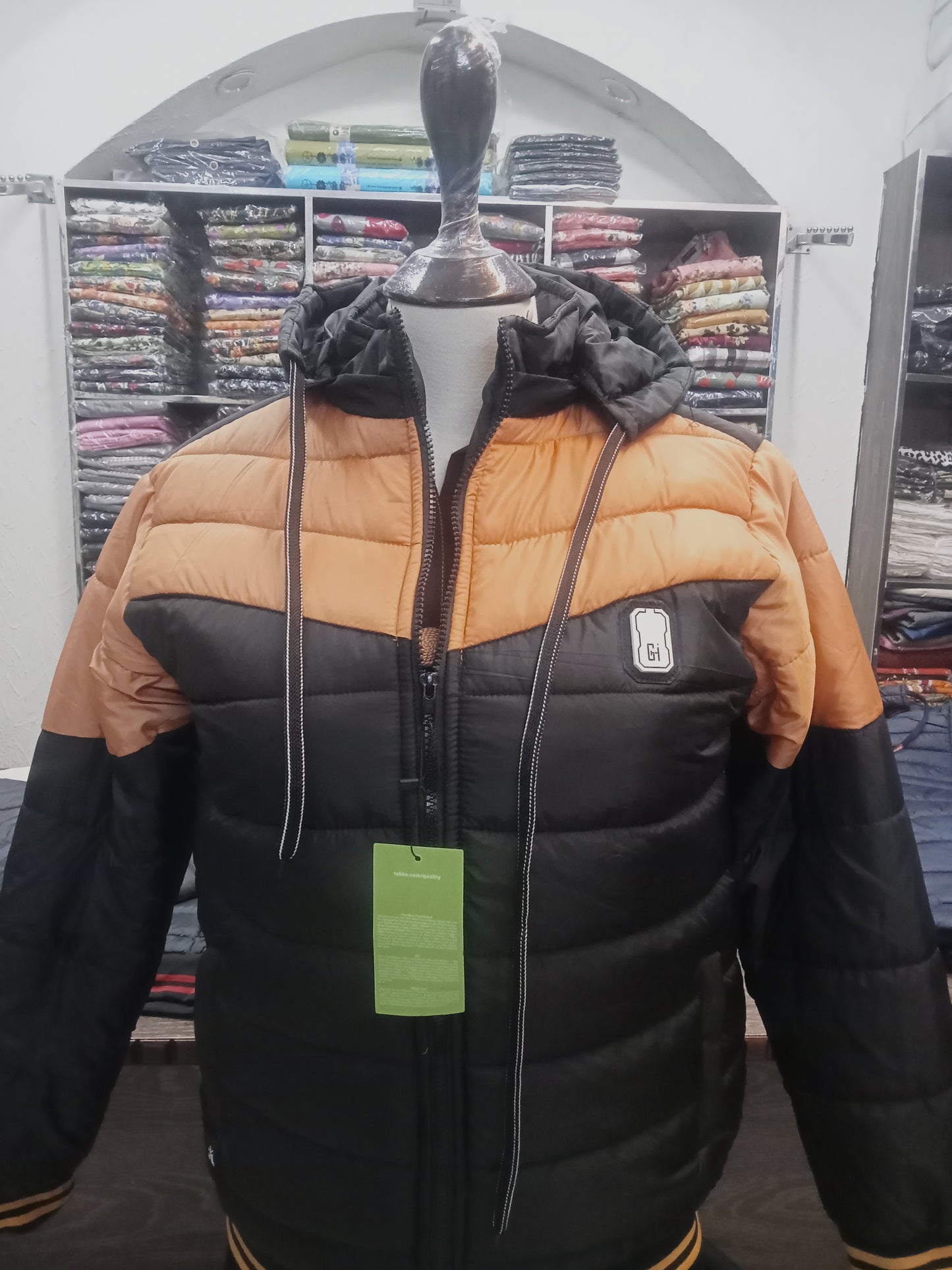 puffer jacket hoodie full sleeves