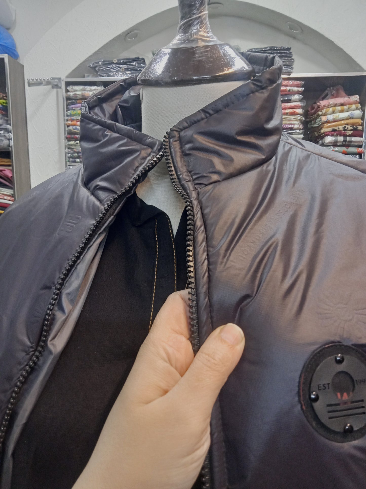 puffer jacket hoodie full sleeves