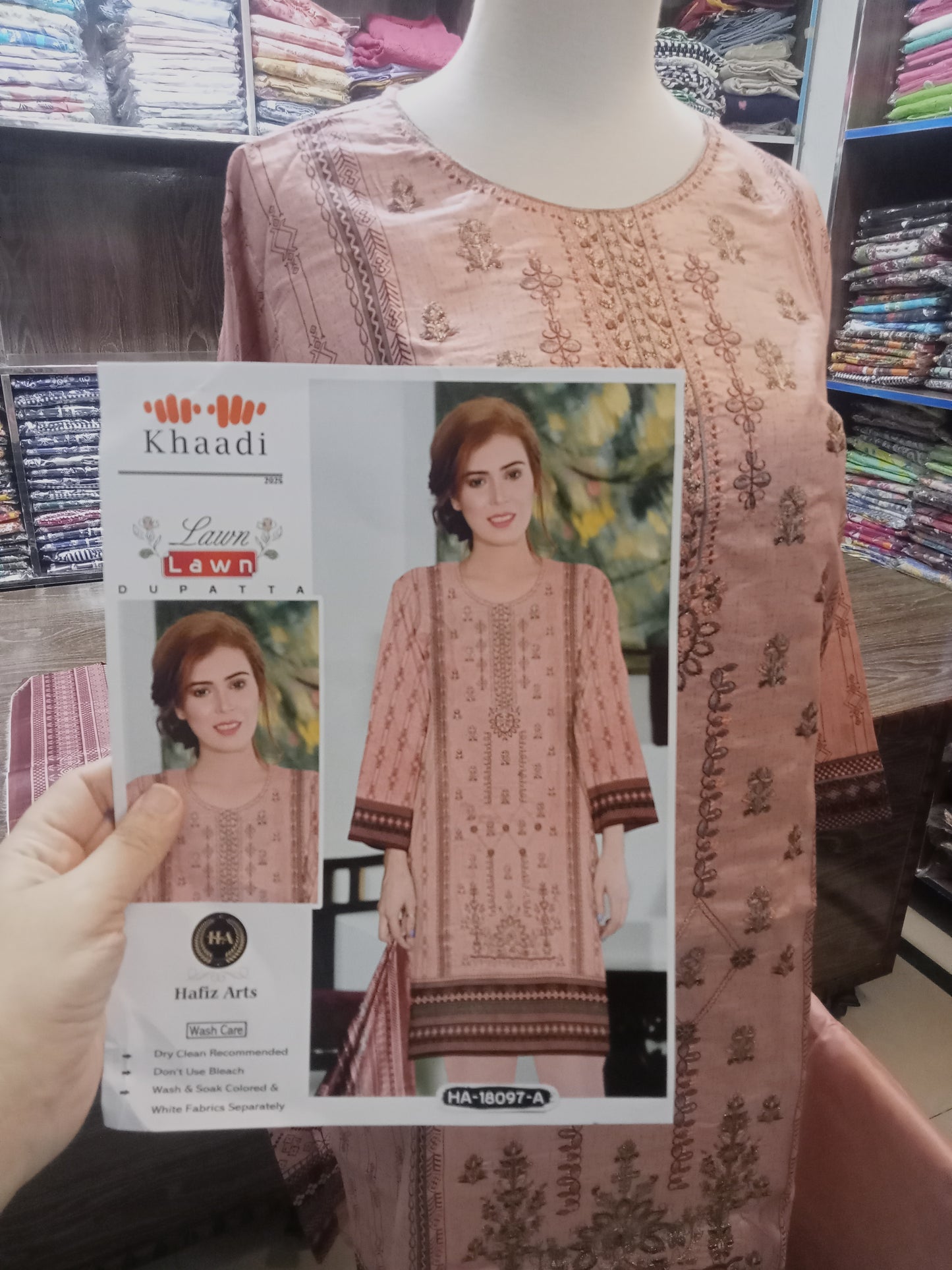 embroidered shirt trousers 3 pc