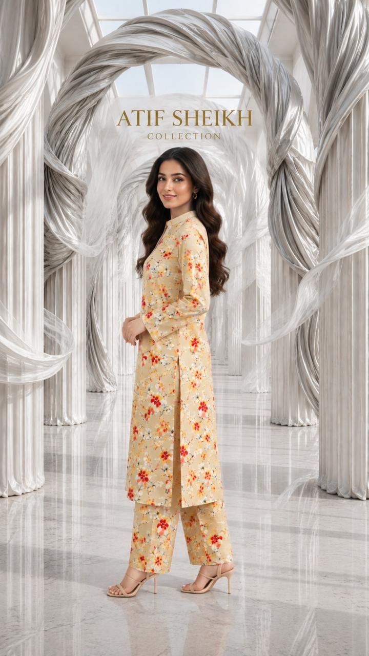 Marina stiched long 2 pc
