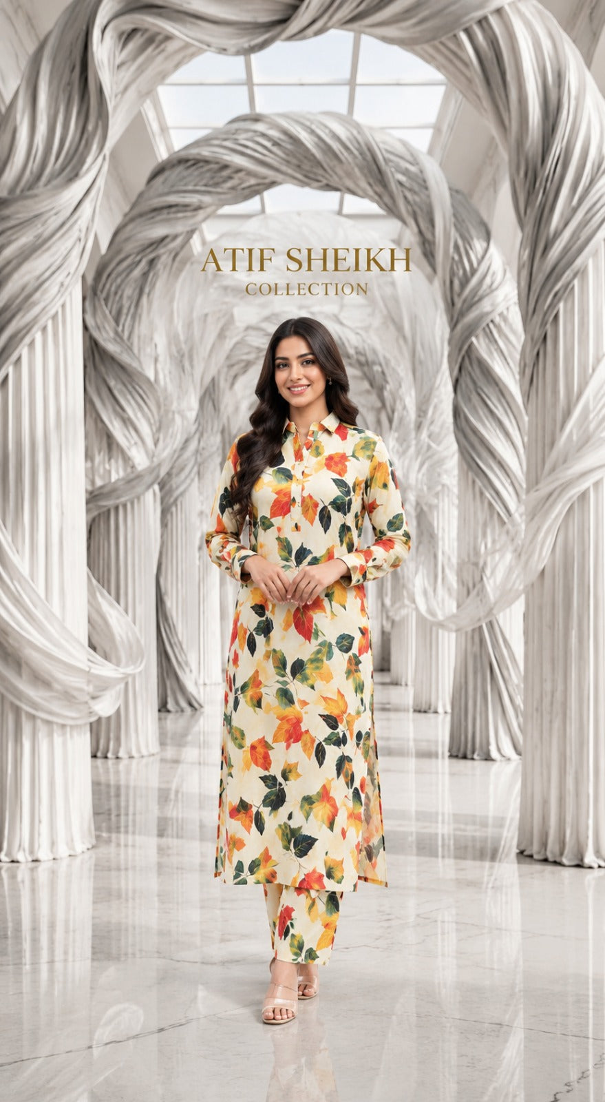 Marina stiched long 2 pc