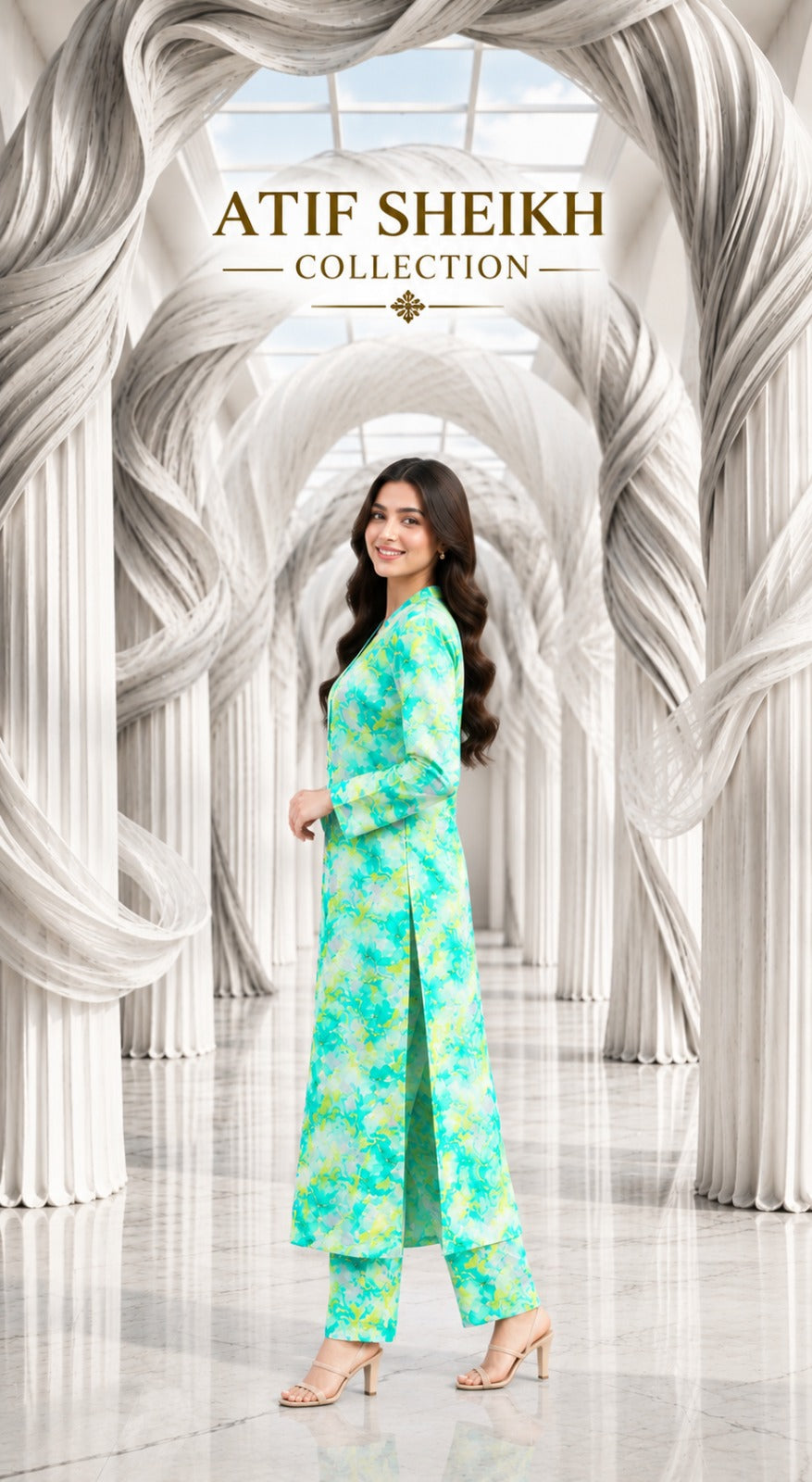 Marina stiched long 2 pc